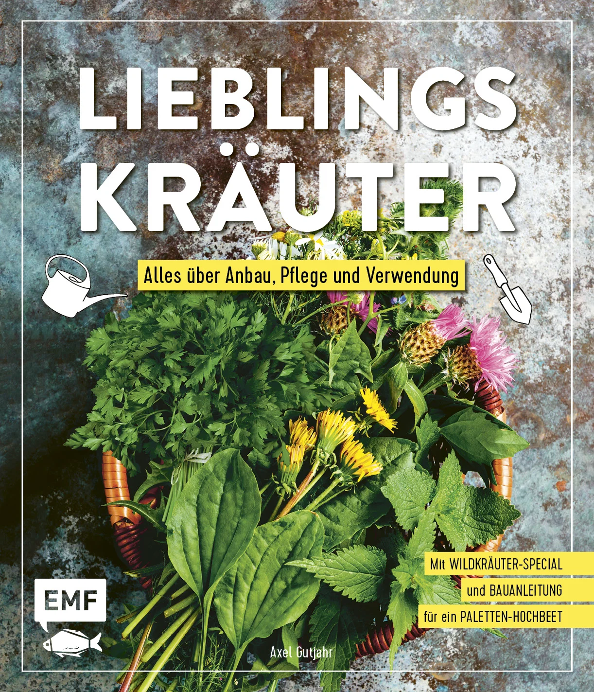 Lust auf Kräuter? Mit „Lieblingskräuter“ können Sie sofort mit dem eigenen Anbau oder dem Sammeln in der Natur loslegen! Und wie wäre es, wenn diese dann auf dem Teller landen?„Lieblingskräuter“ vermittelt Ihnen die Grundlagen der Kräuterkunde, versammelt Tipps zum eigenen Anbau und gibt Anregungen zur Verwendung der Kräuter im Alltag. Mit der Anleitung zum Bau eines Paletten-Hochbeets steht Ihrem eigenen Kräuterbeet dann nichts mehr im Wege. Und das Wildkräuter-Extra hilft Ihnen bei Ihrem nächsten Spaziergang garantiert dabei, die wertvollen Sorten zu erkennen.Wissenswertes zum Kräuteranbau und zur ErnteDas perfekte Nachschlagewerk für Einsteiger und FortgeschritteneMehr als 90 Steckbriefe zu Garten- und Wildkräutern20 Rezepte aus Küche, Hausmedizin und NaturkosmetikExtra: Bauanleitung für ein Paletten-HochbeetKräuter haben eine lange Geschichte und wurden schon von den alten Ägyptern sowie den antiken Griechen in Küche und Medizin verwendet. Auch heutzutage kann man mit ihnen jedem Gericht den ganz besonderen Pfiff geben. Und am besten schmecken sie, wenn sie aus dem eigenen Garten oder vom Balkon kommen. Axel Gutjahr führt mit fundierten und ausführlichen Beschreibungen durch diesen Prozess vom eigenen Anbau bis zur Verwendung in Küche und Bad. So können der beste Standort und der richtige Erntezeitpunkt für Basilikum, Rosmarin, Portulak und Co. gefunden werden. Als besonderes Extra gibt es einen Wildkräuter-Kurs für Einsteiger, die in der Natur ihre Kräuter sammeln möchten: wie erkennt man sie, wo besteht Verwechslungsgefahr mit giftigen Pflanzen und wann ist der beste Sammelzeitpunkt? Wie man die Kräuter am besten einsetzt, zeigen die Rezepte zum Genießen und Genesen – hier finden sich nicht nur frisch-würzige Gerichte und stärkende Getränke, sondern auch bewährte Heilmittel. Der vielseitige Rezeptteil bietet zudem einen Einblick in die DIY-Kosmetik. 