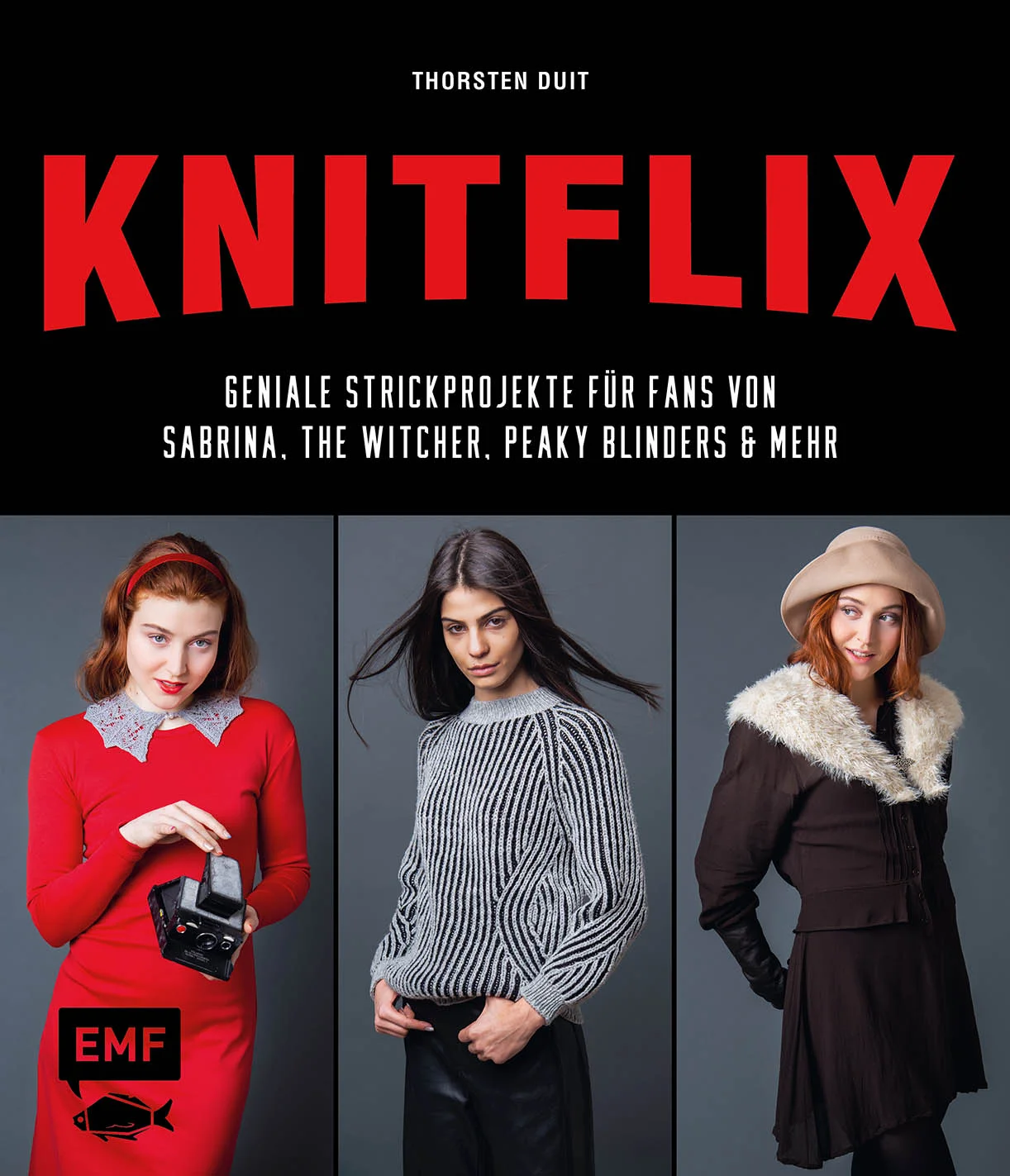 Du liebst ausgedehnte Serien-Abende mit deinen Stricknadeln? Knitflix ist dir ein Begriff? Perfekt! Denn endlich gibt es ein Buch für alle serienliebenden Stricker*innen!In “KNITFLIX – Geniale Strickprojekte für Serien-Fans” kommen strickbegeisterte Netflix-Junkies voll auf ihre Kosten! Denn es warten 15 abwechslungsreiche Projekte verschiedener Schwierigkeitsstufen, inspiriert von einer Vielzahl an Netflix-Serien, aufs Nachstricken.Strick dir Kleidung und Accessoires zu deinen Lieblingsserien15 verschiedene Projekteausführlicher GrundlagenteilVon leicht bis schwer, von Pullover bis Socken – für jeden ist etwas dabei: Stola zum Tee bei Lady Danbury, Spitzenkragen für alle Sabrina-Fans, Jughead-inspirierte Mütze, Pullover, wie ihn Lily Iglehart tragen würde, Wendemütze nach Meisterdieb Lupin, Laptop-, Tablet- und Smartphonehülle, in denen du alternativ drugs online (fast) verschicken kannst, von Yennefers Kleid inspirierter Pullover, Kapuzenkragen für den Überfall auf die Banknotendruckerei Spaniens, Pelzkragen wie aus Birmingham der 20er-Jahre, Stirnband für alle Glow-Fans, ein Shirt wie eine Torte aus 
