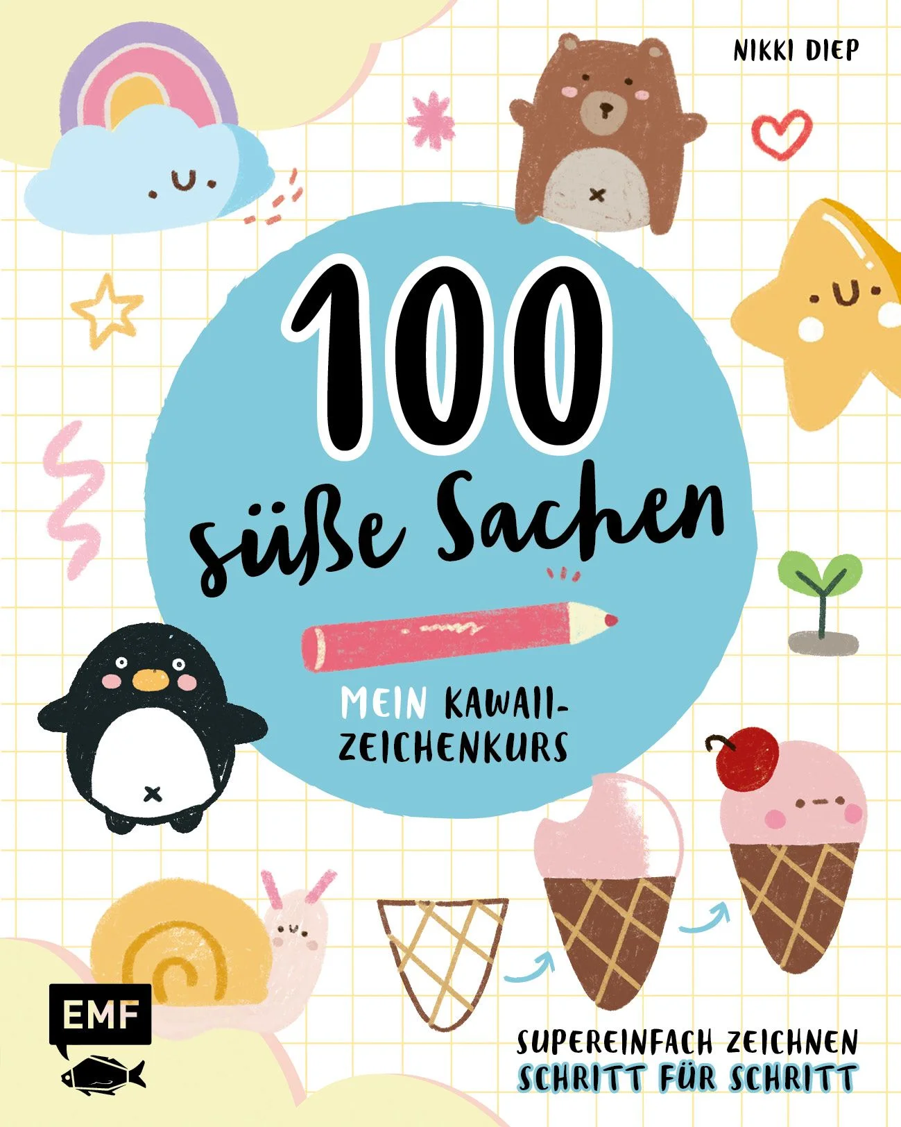 Süß, süßer, Kawaii! Niedliche Tiere, Essen und Alltagsgegenstände zeichnen lernen für Kinder ab 4 JahrenKawaii ist die Trendmalerei für niedliche Gegenstände im japanischen Stil. Mit diesem Zeichenbuch können kleine Künstler Step-by-Step lernen, die süßen Motive zu zeichnen. Das macht nicht nur Spaß, sondern verschönert auch das Zimmer oder die Schulhefte. Die ästhetischen und beliebten Maskottchen sind an Niedlichkeit nicht zu übertreffen! Für mehr Kawaii im Leben!  Über 100 Motive im Kawaii-StilDank detaillierte Schritt-für-Schritt-Anleitungen kommen kleine Zeichner leicht zu ihrem eigenen KunstwerkMit Illustrationen der bekannten Koreanierin 