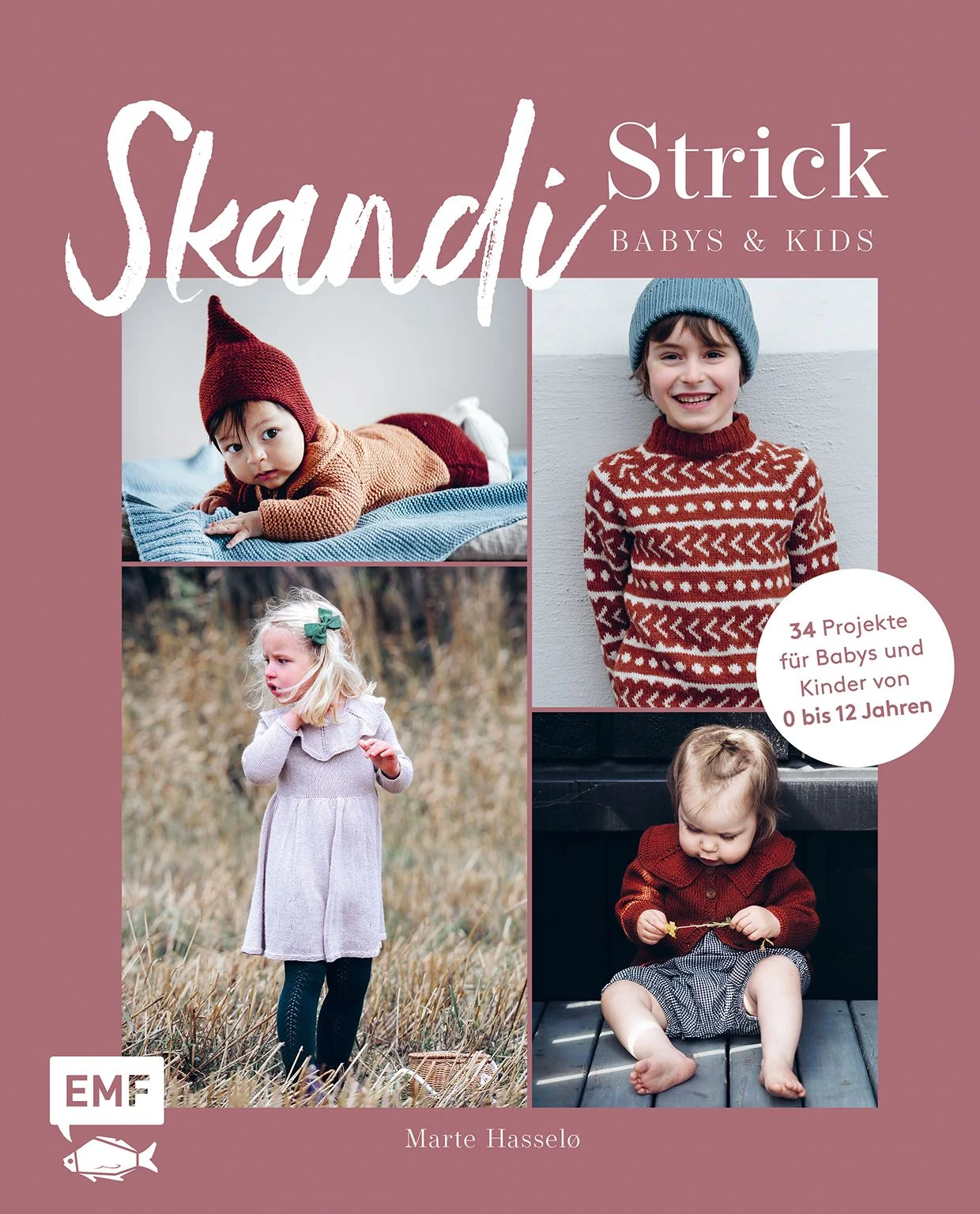 Hej! Einfach süße Minimode für Jungs und Mädchen zum Nachstricken! Marte Hasseløs Kindermode verzaubert einfach jeden, der klassische schöne Kleidungstücke für seine Kinder stricken will.  Zeitlos-klassische Kleidung für Kinder von 0–12 Jahren34 StrickprojekteMode im Stil der 40er, 50er und 60er Jahre in SkandinavienAusführlicher Grundlagenteil mit Strick-Illustrationen Kindermode stricken, die man auch gerne weitervererben kann, weil sie zeitlos, aber unglaublich raffiniert sind. 34 Projekte im skandinavischen Stil bieten allerhand Vielfalt, dass man sich gar nicht entscheiden kann, was man zuerst stricken möchte: Romper, Kleid, Strickjacke, Latzhose, Pullover, T-Shirt, Mütze, Strampler, Handschuhe, Shorts und Babydecke.