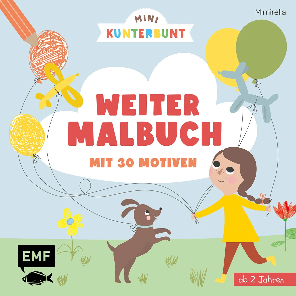 Für kunterbunte Minis! (Weiter-)Malbuch für die Kleinsten Dieses Malbuch für kleine Künstler und Malermeister regt die Fantasie an und lädt ein zum kunterbunten Aus- und Weitermalen. Oh, wie schön: liebevolle Illustrationen von der erfolgreichen Illustartorin Mimirella aus LiebeFarbige Vielfalt: über 30 vierfarbige Motive, die als Malvorlagen für Kinder ab 2 Jahren dienenMeine kleine kunterbunte Welt: Bunte Lieblingssachen, putzige Tiere im Zoo, lustige Wölkchen und noch viele Motive mehr   So macht Lernen Spaß! Die neue Mini Kunterbunt-Reihe. In diesem Malbuch warten über 30 vierfarbige Malvorlagen darauf kunterbunt aus- und weitergemalt zu werden. Perfekt für erstes Ausmalen! 