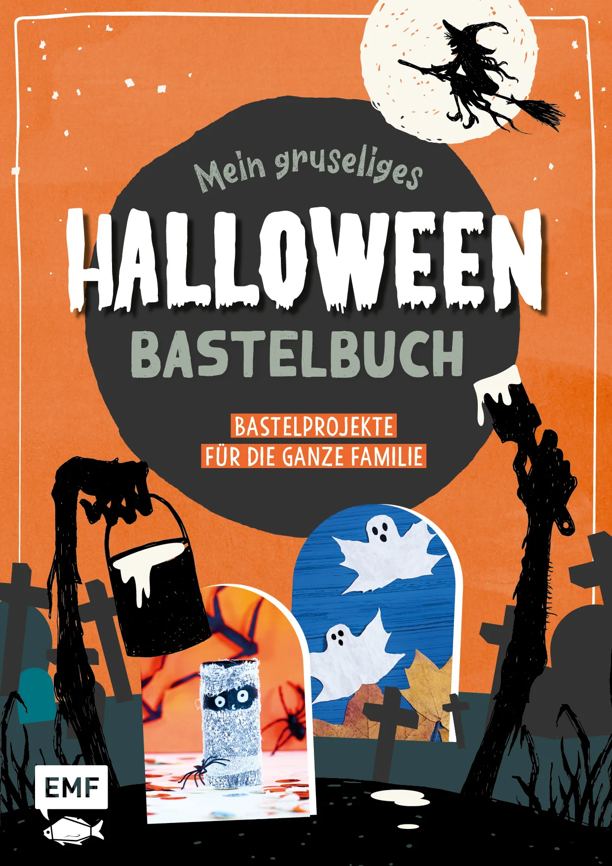 Dieses schaurig-schöne Bastelbuch bietet viele gruselige Bastelprojekte für die perfekte Halloweenparty. Die Projekte aus diesem Buch eignen sich nicht nur hervorragend als gruselige Dekoration, sondern es bietet auch viele Rezepte aus der Gruselküche.Über 30 schaurige Bastelprojekte und RezepteViele gruselige Ideen zum Dekorieren, Spielen und NaschenEinfache Schritt-für-Schritt-Anleitungen und praktische TippsGruseliger SteckbriefHilfreiche Übersicht zu Materialien und Werkzeug Spinnen, Kürbisse, Fledermäuse und Co. – die einfachen Schritt-für-Schritt-Anleitungen und praktischen Tipps machen es den Kindern leicht, die schaurig-schönen Kunstwerke nachzubasteln. Ob Würmer im Dreck, Spinnen-Pancakes, Geister-Erdbeeren oder Mumienfinger – die Rezepte aus der Gruselküche sind nicht nur unheimlich lecker, sie sehen auch richtig schreckenerregend aus und sind damit ein Highlight auf jeder Halloweenparty. Der perfekte Grusel-Spaß für alle Halloween-Fans.