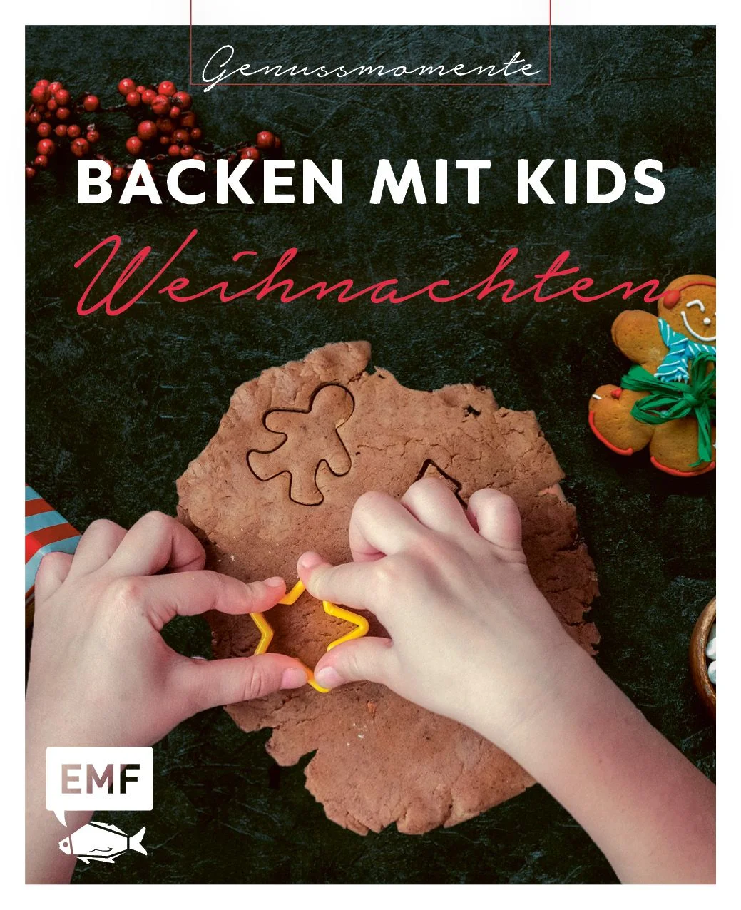 In der WeihnachtsbäckereiKneten, Ausstechen und Naschen: Hier will die ganze Familie mithelfen! Mit praktischen Mitmach-Tipps für kleine Bäcker kommt hier niemand zu kurz. 25 Rezepte für Plätzchen, Kekse, Kuchen Bratäpfel und Co. Schnell und wenige Zutaten, um direkt mit dem Backen zu beginnenKinderleichte & weihnachtliche Rezepte im handlichen Format – und das zu einem unschlagbaren Preis  Die kinderleichten Rezepte für Vanillekipferl, Zimtsterne, Baumkuchen & Co. machen jeden Gaumen glücklich. Und Süße Kleinigkeiten wie Kokosnuss-Schneebälle und Zuckerstangen-Schokolade laden zum Träumen und Verweilen ein. Da lässt sich die Wartezeit auf die duftenden Leckereien doch wunderbar mit dem Schmücken des Weihnachtsbaumes überbrücken. 