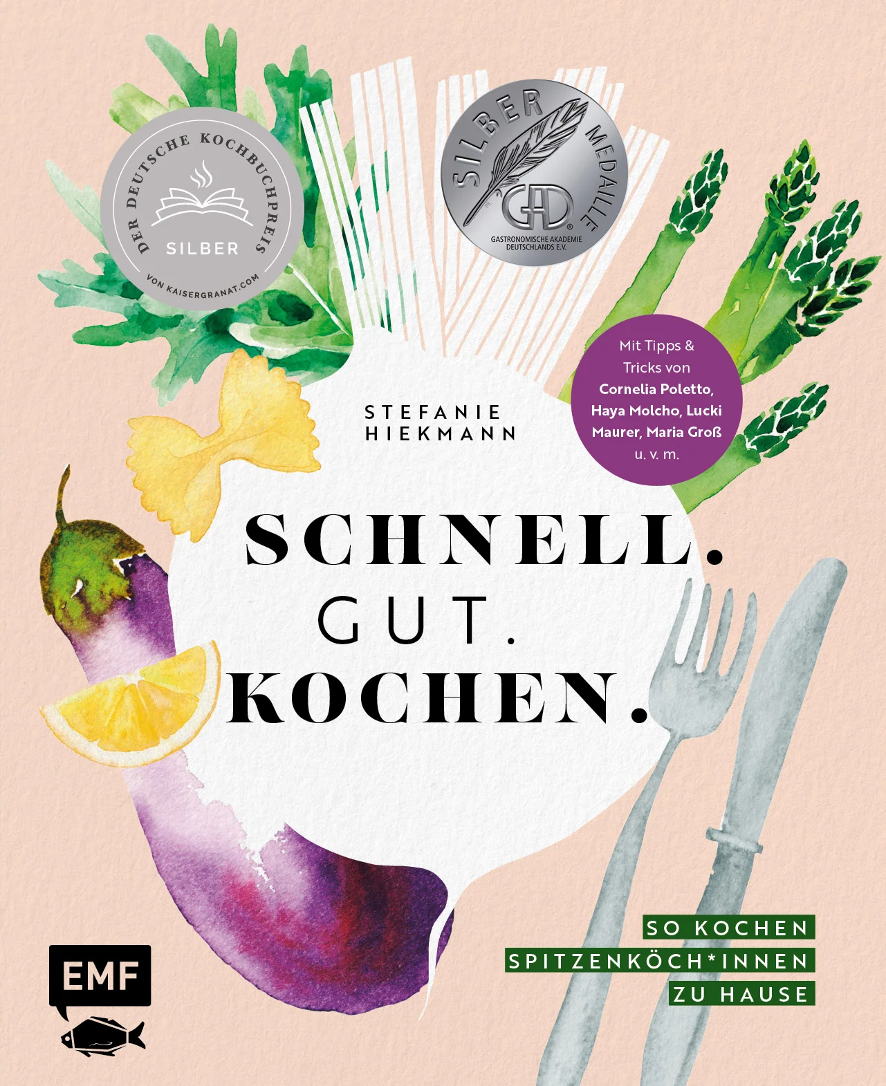 Schnelle Küche von einer neuen Seite entdecken!Zwischen Job, Familienleben und Freizeitstress bleibt die bewusste Ernährung und das kreative Experimentieren in der Küche oftmals auf der Strecke. Das muss nicht so bleiben! 10 Küchenstars von Cornelia Poletto bis Haya Molcho zeigen, wie man auch mit wenig Zeit Schwung in die Alltags- und Familienküche bringen kann.Mit 50 schnellen Rezepten, die allen schmecken – ob für die schnelle Singleküche nach Feierabend oder das gemeinsame Essen mit der ganzen Familie, hier wird jede*r fündigTipps, Tricks und Anregungen direkt von den Profis – entdecke fixe Foodsünden, ultimative Vorratsjoker, Lieblings-Familienrezepte und die allerschnellsten Expressrezepte der Küchenstars!Das ultimative Kochbuch für schnelle Küche – Rezepte, Foodsteckbriefe und Interviews, Basics und Geheimtipps sorgen für geballtes Expert*innenwissen und neue Ideen am HerdSo wird schnelle Küche zur kulinarischen Entdeckungsreise. Mit den neuesten Ideen aus der deutschen Kulinarikszene und einfach umsetzbaren Rezepten ohne viel Schnickschnack hat Stefanie Hiekmann hier ein einzigartiges Buch geschaffen – gemacht, um dich immer wieder neu zu begeistern und zu inspirieren.