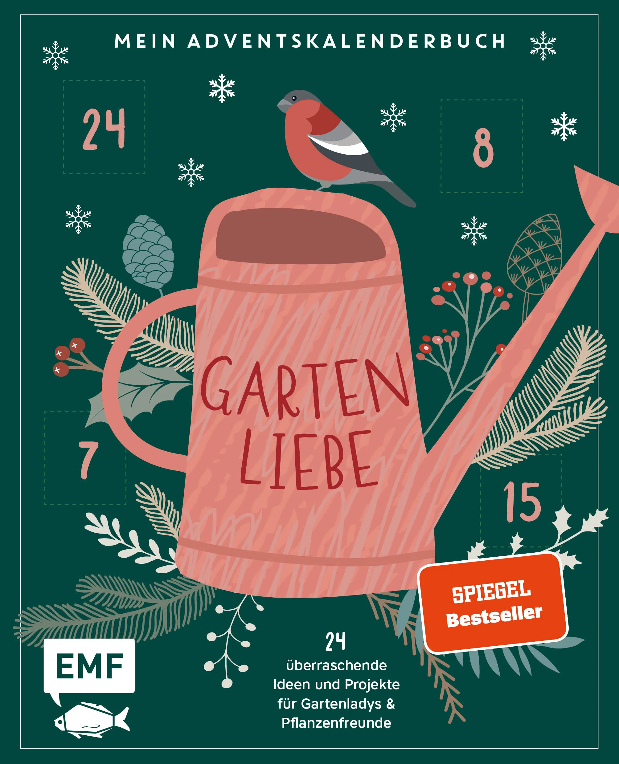 Hol dir den Garten in die Weihnachstsstube – mit 24 Projekten für Garten- und Pflanzenfreunde!Freu dich auf eine Adventszeit voller Gartenprojekte! So muss dein grüner Daumen keine Winterpause einlegen. Versteckt hinter 24 Türchen erwarten dich kreative und nützliche Projekte für deinen (Zimmer-)Garten. Von Zimmerpflanzen-Projekten über Naturkosmetik mit Kräutern bis hin zu dekorativen Objekten hält der Adventskalender winterliche Upcycling-, Deko- und Geschenkideen bereit, die dir die Zeit bis zum ersten Vorziehen verkürzen. Damit die Gartenzeit nicht zu Ende geht: inspirierende Projekte für Gartenutensilien, ein grüneres Zuhause und kreative Weihnachtsgeschenke aus dem GartenVielseitige Projekte für alle Bereiche: von Balkon bis SelbstversorgergartenMit 24 Projekten aus unterschiedlichen Materialien von einfach bis fortgeschritten: Beton, Naturmaterialien wie Blätter und Holz, Stoff und vieles mehrEin Adventskalender und Garten, passt das zusammen? Natürlich, denn auch im Dezember sollte der Garten nicht vernachlässigt werden und gerade im Winter hat man Zeit für Projekte, für die im Sommer keine Zeit bleibt. 24 große und kleine DIY-Projekte warten darauf, entdeckt zu werden, um aktiv und grün durch die Weihnachtszeit zu gehen. Frohe Winter-Gartenzeit!