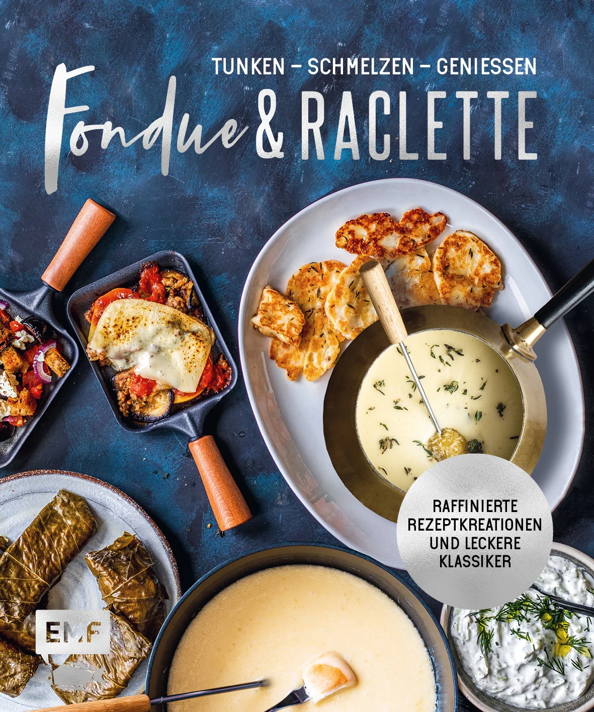 Neue und einzigartige Rezepte rund um Raclette und Fondue! Kreative Crossover wie Pizza-, Gazpacho- oder Cheeseburger-Fondue sowie internationale Rezepte wie Gyros-Pfännchen aus Griechenland, Dulce de leche-Brownies aus Südamerika oder Koriander-Kartoffeln mit Granatapfel aus dem Orient, mit passenden Beilagen und Saucen. Es wird ein absoluter Erlebnisabend! Über 80 leckere und kreative Rezepte zum Dahinschmelzen. Für jeden ist etwas dabei, von herzhaft bis süß!