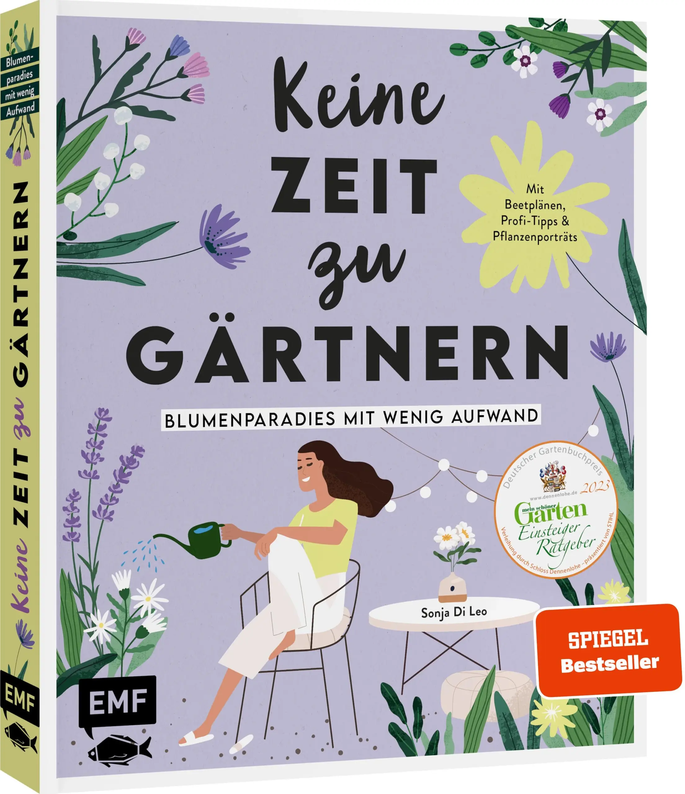 Keine Zeit zu buddeln, ackern und schuften? Trotzdem soll der Garten immer blühen und schön aussehen? Dann ist dieses neue Gartenbuch genau das Richtige!„Keine Zeit zu gärtnern“ hilft dir dabei, den Zeit- und Arbeitsaufwand rund um deinen Garten so gering wie möglich zu halten! Hier findest du übersichtliche To Do-Listen, perfekt ausgearbeitete Beetpläne mit Stauden, Gräsern und Einjährigen für jeden Geschmack und kompakt aufbereitetes Gartenwissen.Mit wenig Aufwand zum immerblühenden Gartentraum12 Beetpläne zum NachpflanzenAuf einen Blick: Blühkalender, Pflanzenporträts und vieles mehrKompakt und übersichtlich aufbereitete Listen und Infos sparen schon bei der Planung Zeit – so bleibt im Terminkalender mehr Platz für das Wesentliche!Ausgezeichnet beim Deutschen Gartenbuchpreis als bester Einsteigerratgeber von der Leserjury der Zeitschrift „Mein schöner Garten“ aus dem Burda VerlagEgal ob großer oder kleiner Garten, Vorgarten oder Inselbeet – Das Anlegen von Staudenbeeten macht Arbeit. Mit ein paar Tipps und Tricks lässt sich diese aber verschwindend klein halten. Sonja Di Leo begleitet dich mit gebündeltem Gartenwissen aus langjähriger Erfahrung durch dein Gartenjahr. Welche pflegeleichten Stauden gibt es? Wie vermeide ich ein karges Beet im Winter? Was mache ich, wenn ich keine Zeit habe ständig zu gießen? Mit ihrem Buch nimmt Sonja Di Leo dir zudem viele Aufgaben ab und verschafft dir somit wertvolle Zeit, deinen Garten einfach mal zu genießen und dich ohne viel Aufwand an seinem üppigen Farbenspektrum zu erfreuen. Ihre 12 vorgefertigten Beetpläne kannst du ohne eigene Planung direkt in deinem Garten umsetzen. Anhand des übersichtlichen Blühkalenders siehst du auf einen Blick, wann welche Sorte blüht. Sonja Di Leo bringt das Wesentliche rund um den Ziergarten auf den Punkt und erspart dir damit viel Arbeit in deinem Garten.