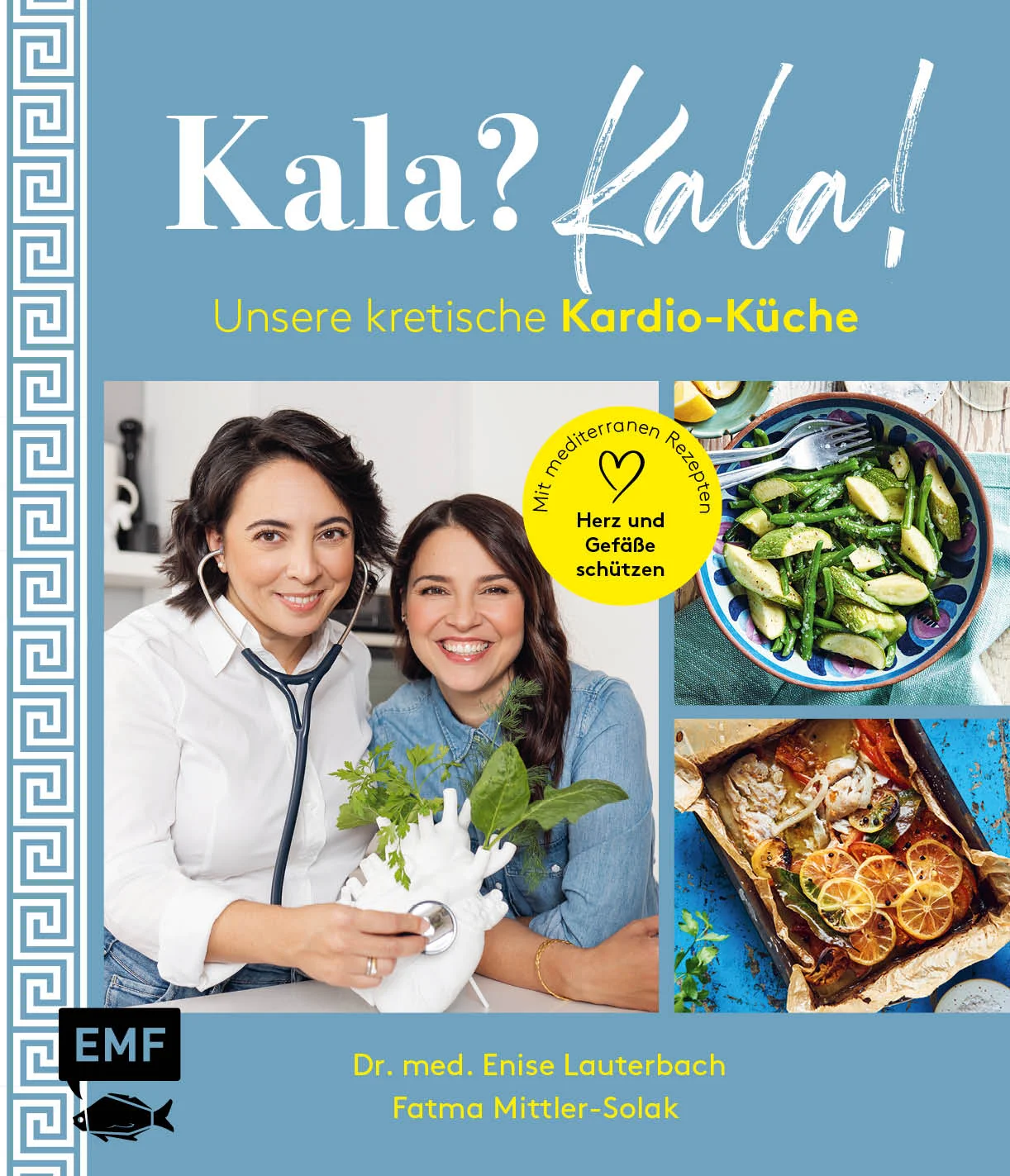 Genüsslich das Herz stärken Dass gesunde Ernährung unser Herz-Kreislauf-System schützen und stärken kann, ist nichts Neues. Auch die ARD-Buffet-Moderatorin Fatma Mittler-Solak und ihre Schwester, die Kardiologin Dr. Enise Lauterbach, wissen um dieses Detail. Dr. Lauterbach ist Expertin auf diesem Gebiet und beschäftigt sich bereits seit ihrem Studium der Medizin mit der Auswirkung von Ernährung auf den menschlichen Körper. Als Kinder türkischer Einwanderer der Giritlis, den türkisch-stämmigen Bewohnern Kretas und der Ägäis, haben sie von klein auf die ursprüngliche und einfache Küche Kretas mitbekommen.   Was Sie erwartet:Medizinisches Wissen und Rat rund um Herz und ArterienDie positiven Auswirkungen der mediterranen Küche kompakt erklärt60 Familienrezepte aus Kreta, die schon seit Generationen zu Gesundheit und einem langen Leben verhelfenDie Küche der Giritlis ist nicht nur mediterran-lecker, sie ist auch noch gesund! Auf tierische Produkte wird weitestgehend verzichtet, dafür kommt reichlich Olivenöl zum Einsatz. Saisonales Gemüse und frische Kräuter finden hier ihren Weg in leichte Gerichte, die schmecken, und zudem gut für ein enorm wichtiges Organ sind: Das Herz. Insbesondere die Risikofaktoren, die für das Entstehen von Herzkrankheiten verantwortlich sind, konnten nachweißlich reduziert werden. Die Mittelmeerküche ist mit einem um bis zu 69 % verringertes Risiko für Herz-Kreislauf-Erkrankungen und einer Reduktion des Schlaganfallrisikos von bis zu 53 % assoziiert. Wenn das mal kein Grund ist auf unsere kretische Küche umzusteigen.Viel Know-How zum langen LebenFür dieses Buch hat Fatma Mittler-Solak die Rezepte ihrer kretischen Familie perfektioniert und so konzipiert, dass sie schnell zuzubereiten sind. Für Rezepte hat sie ein geschultes Auge. Denn als Moderatorin der Service-Sendung ARD-Buffet hat sie viel mit Spitzenköch*innen und praktikablen Rezepten zu tun.Als Kardiologin empfiehlt Dr. Enise Lauterbach ihren Patientinnen und Patienten nicht nur nach einem Herzinfarkt die Umstellung auf die mediterrane Küche, sondern auch vorbeugend, um das Entstehen von Herzkrankheiten zu senken. Die mediterrane Kost gilt dank jahrzehntelanger Erfahrung sowie wissenschaftlich fundiert als empfehlenswerte Ernährung zur Prävention von Herz-Kreislauf-Erkrankungen. Bedeutende Studien zeigten, dass mediterrane Kost zur Prävention von Herz-Kreislauf-Erkrankungen beitragen.