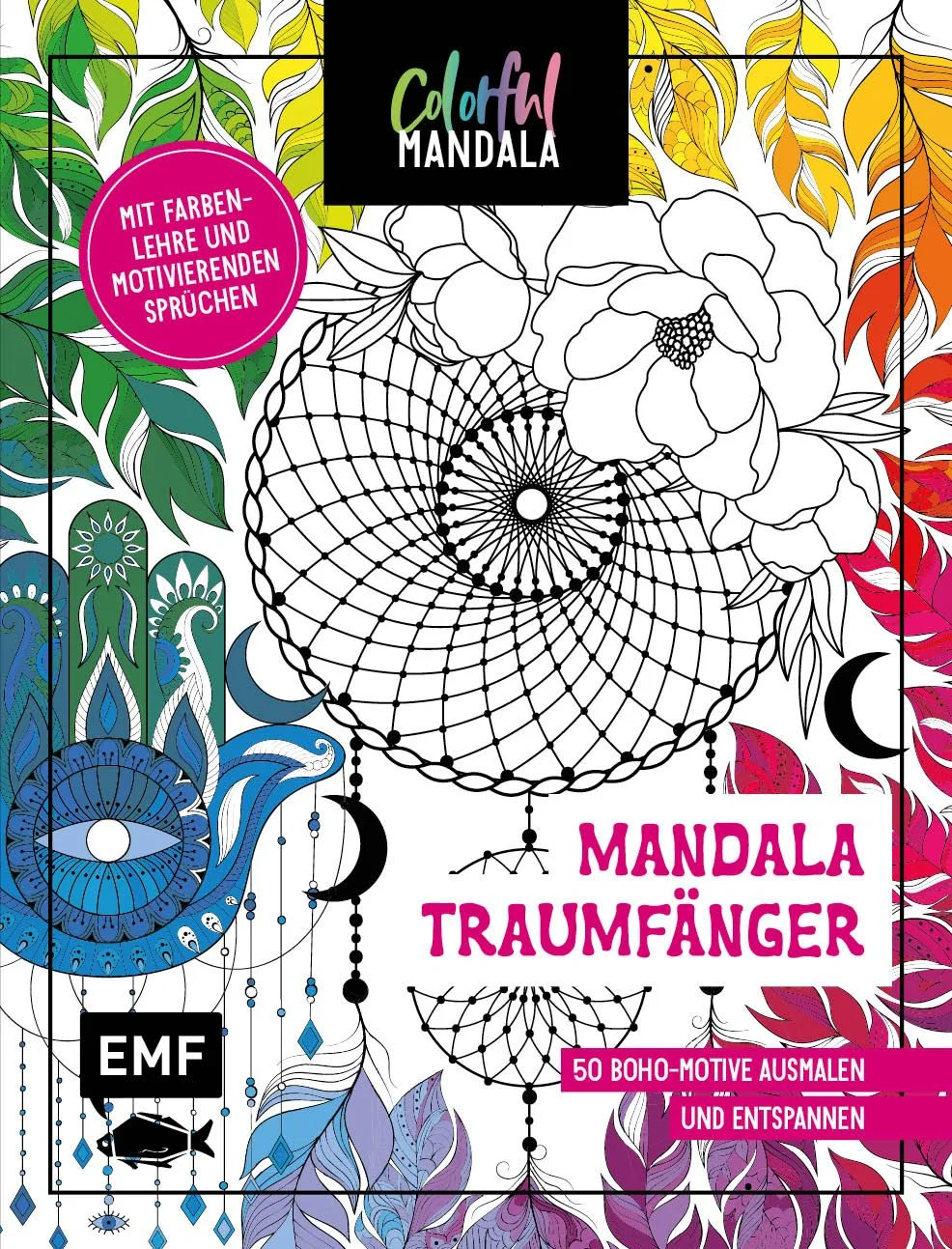 Kommen Sie mit auf eine entspannende Ausmalreise durch die bunte Welt der Mandalas! In der beliebten Ausmalbuch-Reihe für Erwachsene „Colorful Mandala
