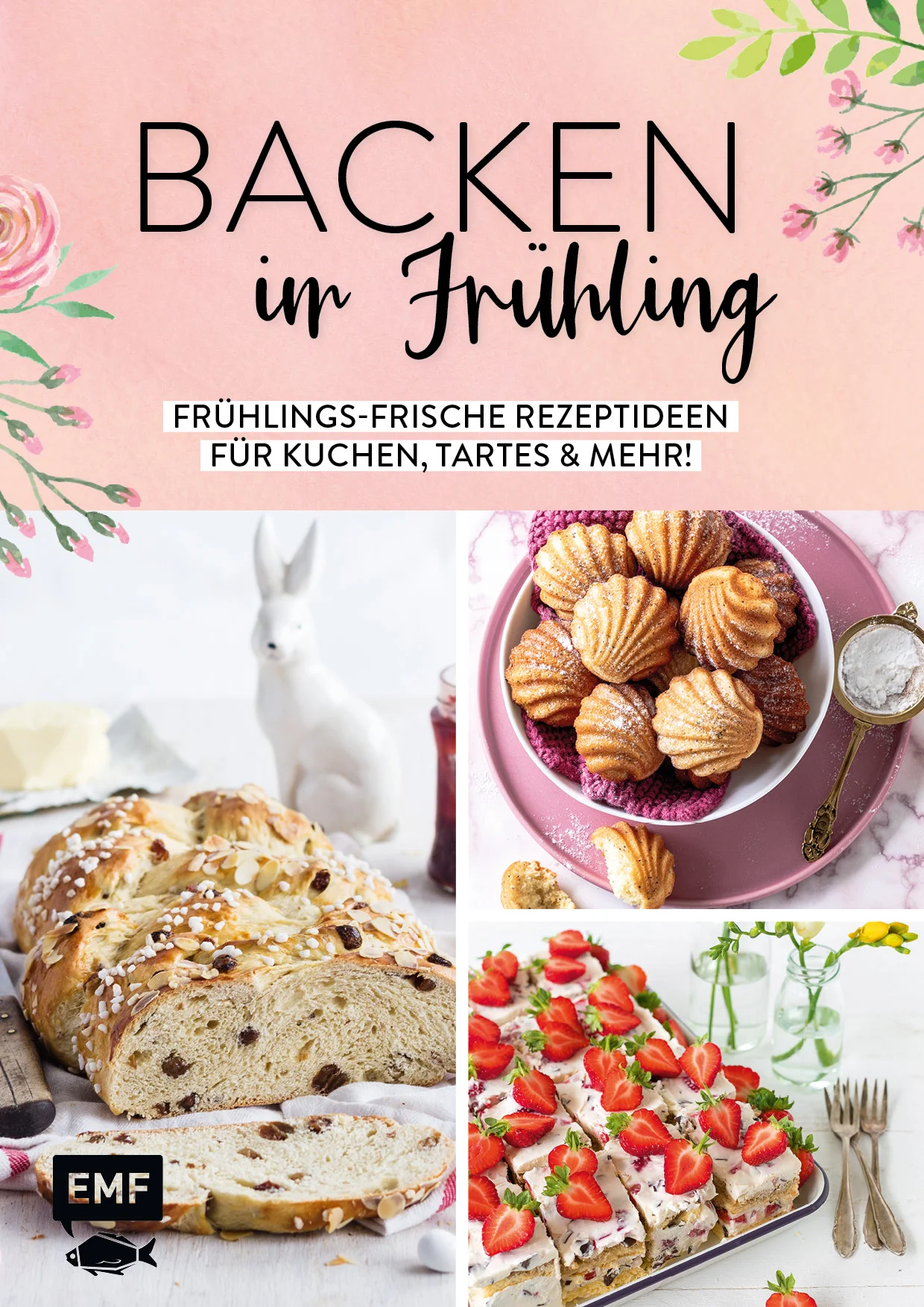 Endlich Frühling!Die Tage werden wieder länger, die ersten Blüten und Knospen recken sich der Sonne entgegen und die beginnende Osterzeit sorgt für Vorfreude bei Groß und Klein. Was es jetzt noch braucht, ist ein himmlisches Stück Obstkuchen! Oder lieber fluffig-leichtes Hefegebäck? Warum entscheiden, wenn man beides haben kann! Mit diesem Backbuch bekommen Sie all das und mehr – Frühlingsgefühle inklusive!33 frühlingshafte Rezepte für die ganze FamilieMit Grundrezepten und Tipps fürs perfekte GelingenIm praktisch-handlichen A4-Format zum Hammer-PreisVon fruchtigen Leckereien mit Obst wie Erdbeer-Biskuitrolle, Zitronentarte und Rhabarberkuchen mit Streuseln über ausgefallene Frühlings-Ideen wie Blumige Rosen-Cupcakes und Meringe-Küken bis hin zu absoluten Oster-Klassikern wie Hefekränze, Osterzopf und Rübli-Kuchen! Mit dieser bunten Rezeptmischung sind Sie für jede Gelegenheit gewappnet – der Frühling kann kommen!