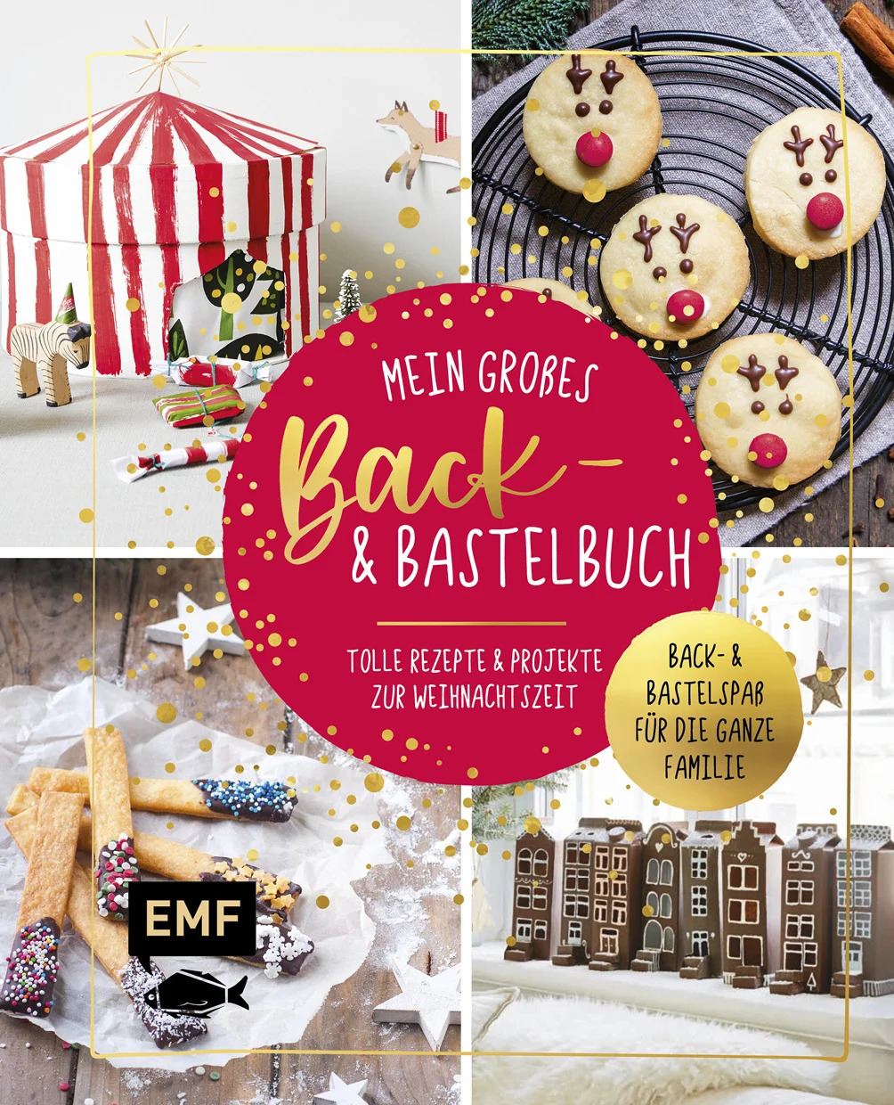 Weihnachtszeit ist Familienzeit!Wenn dicke, weiße Flocken vom Himmel fallen und es draußen kalt und ungemütlich wird - dann ist sie da, die schönste Zeit des Jahres! Und mit wem könnte man die lange Warterei bis zum großen Fest besser vertreiben als mit den Liebsten?Backen und Basteln mit der ganzen Familie: über 70 kreative Bastel- und Backprojekte verkürzen die Zeit bis WeihnachtenTipps und Aufgaben, die auch von kleinen Händen übernommen werden könnenStep-und Zutaten-Fotos machen das Buch leicht verständlichWinterliche Projekte für gemütliche Bastel- und Backnachmittage im Advent. Ob Frosty der Schneemann, Funkelnde Pasta-Bäume, Mandelherzen oder Lebkuchenkugeln, mit diesen Basteleien und Naschereien sind alle bestens für Weihnachten gewappnet!