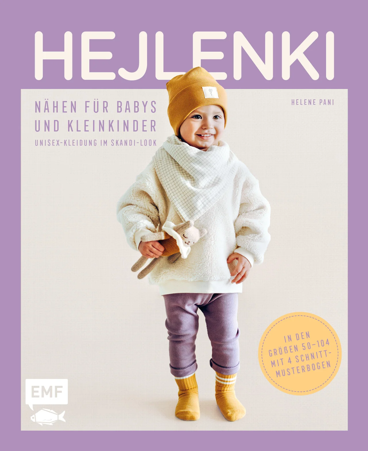 Hejlenki: Baby- und Kinderkleidung im Skandi-Look nähen - für Mädchen und Jungen!Mit ihren modernen und fair produzierten Kleidungsstücken für Babys und Kleinkinder begeistert Helene von Hejlenki nicht nur die zahlreichen Kund*innen ihres Onlineshops. Auch ihre riesige Instragram-Community kann von den trendigen Designs ohne geschlechtstypische Farben und Muster nicht genug bekommen. Mit dem ersten Nähbuch des beliebten Modelabels lädt Helene nun zum Selbernähen ein! Lässige Skandi-Mode für kleine Spielplatzheld*innenCoole Hoodies, Leggings und mehr in den Größen 50–104 Einfache Schritt-für-Schritt-Anleitungen auch für Näheinsteiger*innen geeignetMit 4 SchnittmusterbogenMit den einfachen Schnitten im Hejlenki-Stil gelingt das Nachnähen für den eigenen Nachwuchs auch Anfänger*innen. Durch ausgewählter Stoffe von Strick bis Jersey vereinen die Designs von Hejlenki Langlebigkeit, Nachhaltigkeit und lässig-minimalistischen Skandi-Look. Die gedeckten, neutralen Farben fügen sich dabei in die Kindergaderobe von Jungen und Mädchen gleichermaßen ein. 
