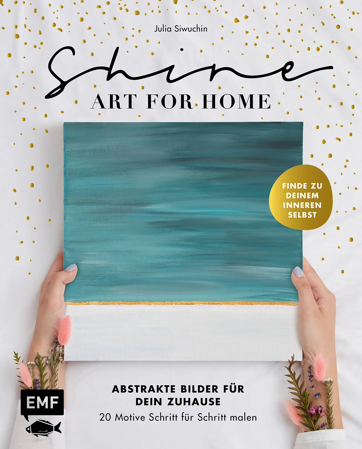 Bringe dein Zuhause mit deiner eigenen Kunst zum Strahlen und fühle dich wohl!Dein Zuhause könnte Farbe vertragen und du selbst sehnst dich danach, dich selbst zu entfalten? Dann werde mit dem Pinsel aktiv und begib dich mit Shine – Art for Home auf eine Reise zu deiner eigenen Kreativität wie auch zur modernen Kunst. Die Autorin, Julia Siwuchin, stellt dir zunächst wichtige grundlegende Materialien und Techniken vor, von Gold, Acryl bis hin zu Aquarell, die du im Anschluss für die wunderschönen, stylisch-abstrakten Bilder benötigst. Gut verständliche Step-by-Step-Erklärungen helfen dir dann bei der Gestaltung der Bilder. Viele clevere Tipps und Tricks zur Kunst und zum Leben versprühen einen positiven, künstlerischen Vibe.Shine! – Und nimm wertvolle Momente mit und verewige sie mit dekorativen Kunstwerken an deinen Wänden!20 Motive für mehr Schick und mehr Wohlfühlambiente Alle Grundlagen zu Material und Technik sowie hilfreiche Step-by-Step-AnleitungenFür Anfänger*innen bis Profis geeignetFeine Farbverläufe entdecken und inspiriende Texturen kreierenMit Kunst zu mehr Einklang finden