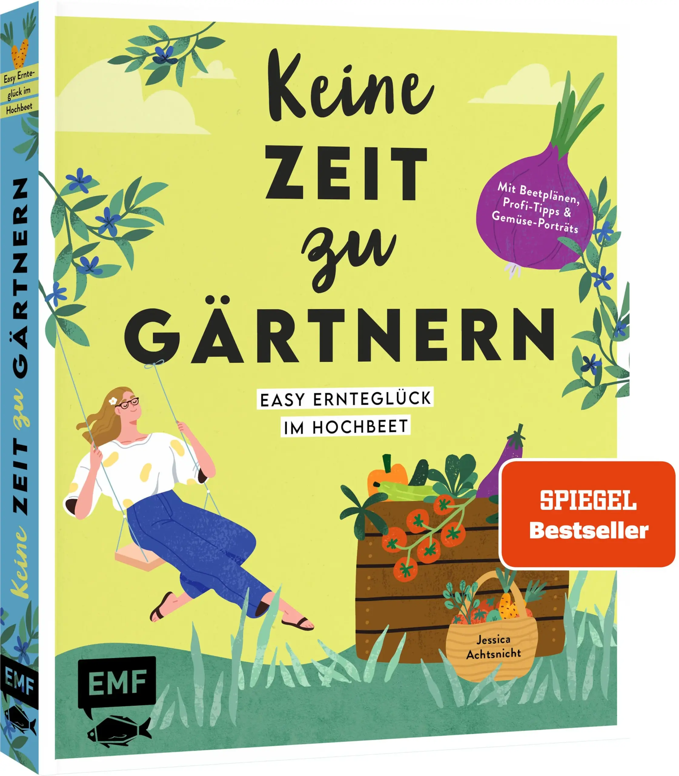 Keine Zeit zu buddeln, ackern und schuften, aber trotzdem viel frisches Gemüse ernten? Das geht ganz easy mit dem Hochbeet!Wie man mit wenig Zeit aus seinem Hochbeet das meiste rausholt, zeigt Gartenbloggerin Jessica Achtsnicht in diesem praktischen Gartenbuch. „Keine Zeit zu gärtnern“ hilft dir dabei, den Zeit- und Arbeitsaufwand rund um deinen Garten so gering wie möglich zu halten! Hier findest du übersichtliche To Do-Listen, perfekt ausgearbeitete Beetpläne mit Obst, Gemüse und Kräutern für jeden Geschmack und kompakt aufbereitetes Gartenwissen.Mit wenig Aufwand auf kleinem Raum zum prall gefüllten Erntekorb10 Beetpläne zum NachpflanzenAuf einen Blick: Aussaatkalender, Übersicht der monatlichen To-Dos und vieles mehrKompakte und übersichtliche Listen und Infos sparen schon bei der Planung Zeit – so bleibt im Terminkalender mehr Platz für das Wesentliche!Auch im Hochbeet macht der Anbau von Obst, Gemüse und Kräutern Arbeit? Stimmt, aber mit ein paar Tipps und Tricks lässt sich diese verschwindend klein halten. Jessica Achtsnicht begleitet dich mit gebündeltem Gartenwissen aus langjähriger Erfahrung durch deine Anfänge mit dem Hochbeet-Gärtnern. Welches Obst und Gemüse gedeiht besonders gut im Hochbeet? Wie beuge ich Krankheiten geschickt vor? Was mache ich, wenn ich keine Zeit habe ständig zu gießen?Mit ihrem Buch nimmt Jessica Achtsnicht dir zudem viele Aufgaben ab und verschafft dir somit wertvolle Zeit, deinen Garten einfach mal zu genießen und dich ohne viel Aufwand an seinem üppigen Grün zu erfreuen. Ihre 10 vorgefertigten Beetpläne kannst du ohne eigene Planung direkt in deinem Garten umsetzen. Anhand der übersichtlichen Tabellen siehst du auf einen Blick, welche Sorten gut zusammen gepflanzt werden können, welche Fruchtfolge sinnvoll ist und welche Mischkultur am besten funktioniert. Jessica Achtsnicht bringt das Wesentliche rund um die Ernte im Hochbeet auf den Punkt und erspart dir damit viel Arbeit in deinem Garten.