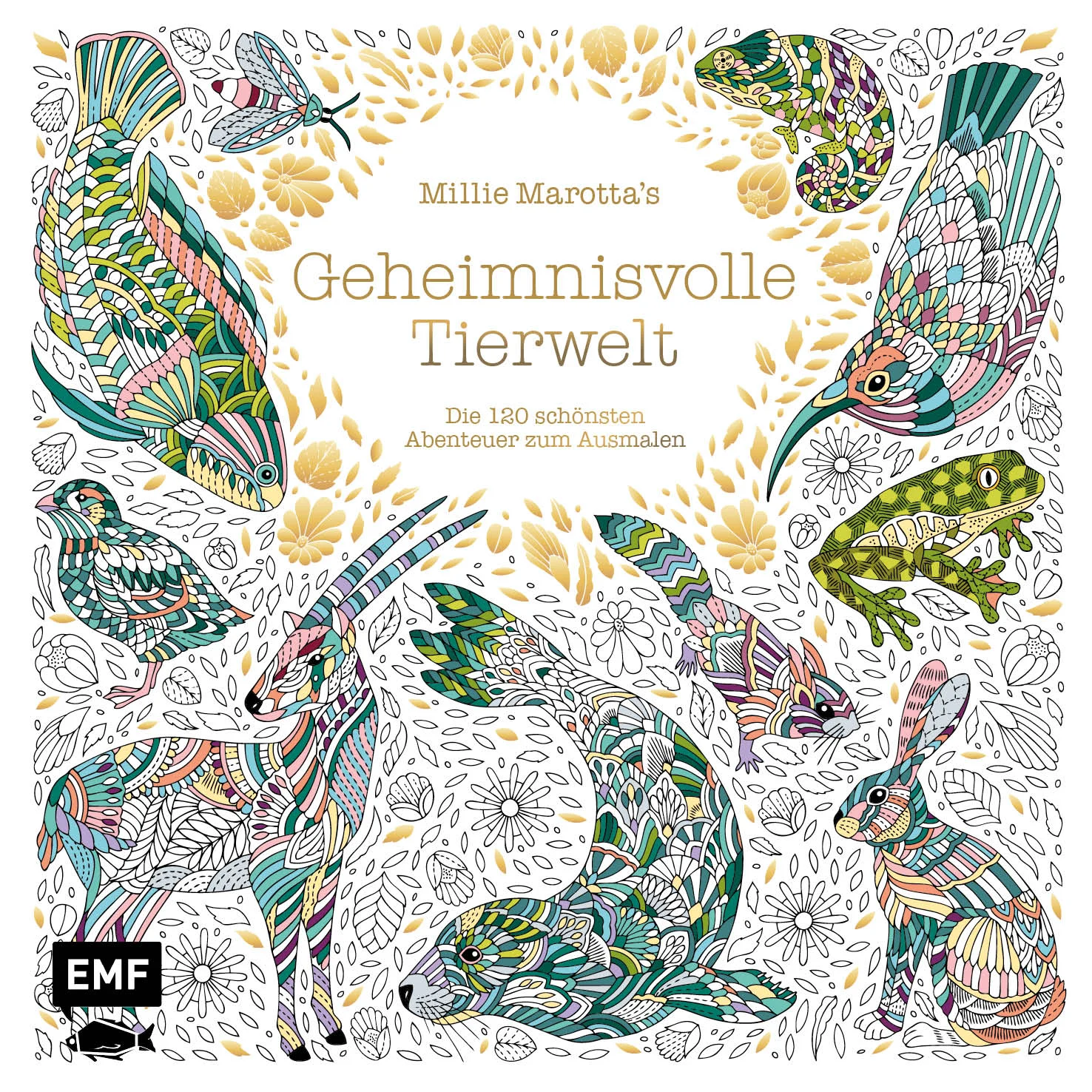 Die Bestseller-Autorin Millie Marotta hat ihre 120 schönsten Ausmalmotive zusammengestellt, die die ganze Bandbreite ihrer Tierwelten und Fantasiewesen widerspiegeln.Millie Marottas wundervolle Tiere und fantasievolle Wesen strahlen eine ganz besondere Stimmung aus. Dieses hochwertig ausgestattete Ausmalbuch versammelt sie alle: vom heimischen Igel bis hin zum fantastischen Laubdrachen  – jedes der wunderbaren Motive beschert ein einzigartiges Ausmal-Abenteuer und regt die Kreativität an. Für alle Ausmalfans gilt nun: Ran an die Farbstifte und los geht's!120 wunderschöne Ausmalmotive von der preisgekrönten Illustratorin Millie MarottaTiere und Fantasiewesen im Mittelpunkt: erwecken Sie die wundervollen Wesen zum bunten LebenAusmalen und entspannen: Abtauchen in Inselwelten und alles drum herum vergessenIdeal auch zum Verschenken: Hochwertige Gestaltung mit Folienveredelung