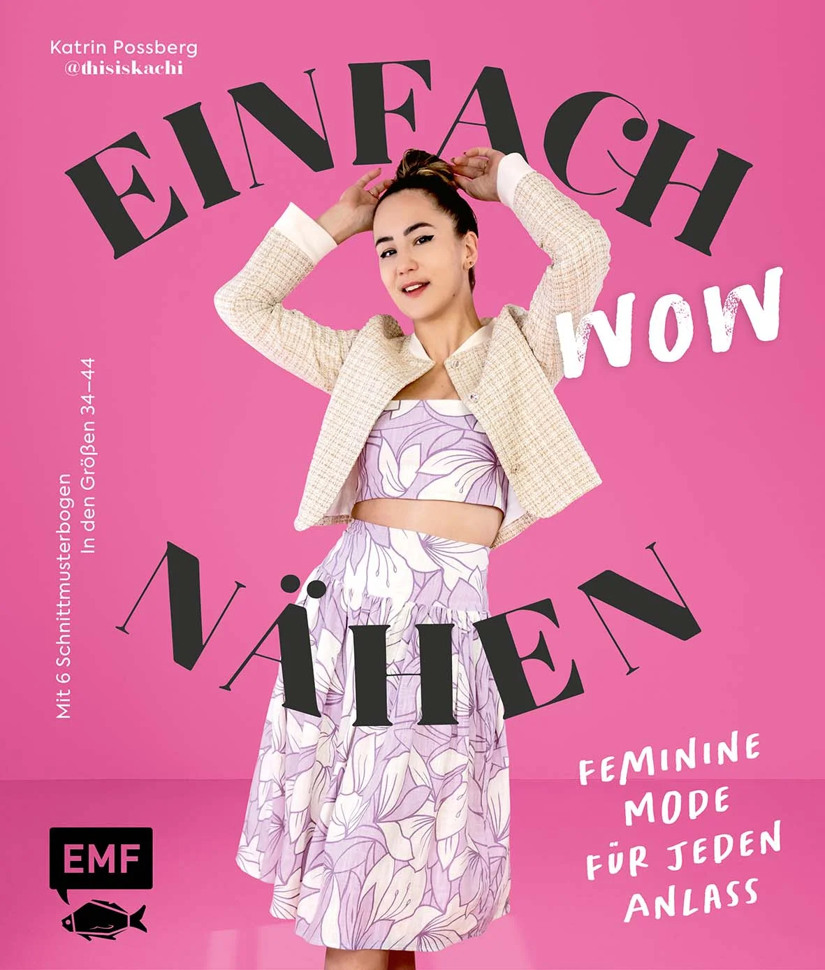 Female Power: Einfach stylische Kleidung nähenFeminin, elegant und stylisch – this is Kachi! Tauche gemeinsam mit der bekannten Näh-Influencerin Kachi in die Welt des stilvollen Nähens ein! Von alltagstauglichen Kleidern über moderne Oberteile bis hin zu stilvollen Hosen. In diesen Schnitten findest du Inspiration und Freude beim Nähen – verwirkliche deine Modeideen und genieße das gute Gefühl, selbstgenähte Kleidung zu tragen.DAS Nähbuch für alle, die nicht nur gut aussehen, sondern sich dabei auch gut fühlen wollen!13 brandneue Modelle von Kleid über Top und Hose in den Größen 34–446 Schnittmusterbogen, die dir helfen, deine Nähprojekte direkt umzusetzenDetaillierte, bebilderte Beschreibung jedes Modells mit klarer, verständlicher Anleitung, sodass auch Nähneulinge sofort loslegen können.Die Kombination aus Stilbewusstsein und Kreativität macht diese Schnitte zu einem Muss für jede Frau, die ihre Garderobe mit selbstgemachten Lieblingsstücken bereichern möchte. Lass dich inspirieren und nähe dich glücklich – mit Mode, die genauso ist wie du!