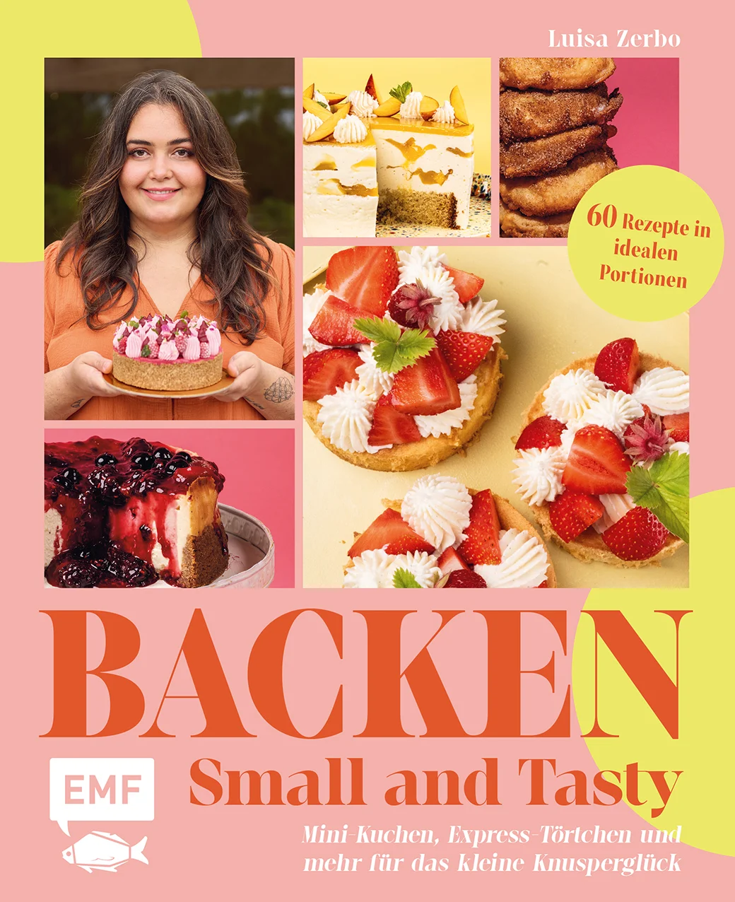 Cremig, fruchtig oder herrlich schokoladig! Luisa Zerbo backt gewohnt köstlich, aber einfach kleiner: Mini-Kuchen, Express-Törtchen, Kekse, Cupcakes, Macarons und mehr für die ideale Portion Naschglück alleine, zu zweit oder auch zu dritt! Schnell & easy: Blitzrezepte für den plötzlichen Plätzchenhunger oder die flinke Backaktion am FeierabendKnusperträume: Geniale Cookies, die allen schmeckenHochstapler: Kleine Kuchen und Torten mit Wow-Effekt Tutti Frutti: Obstkuchen und Tartes für alle GelegenheitenDas Beste zum Schluss: Feine Desserts, die jedes Menü perfekt machenBacken ist nur was für Feiertage, Familienfeiern und Besuche von vielen Freund*innen, richtig? Falsch! In diesem farbenfrohen Backbuch finden sich 60 Schlemmer-Rezepte in idealen Back-Portiönchen, bei denen dann eben nicht eine halbe Torte übrigbleibt. Mit Tipps und Tricks zur Verwertung von übrigem Eigelb/Eiweiß, Einfrieren von Teig oder Gebackenem, Resteverwertung (was tun mit übrigem Obst oder Kuchenresten), Umrechnen von Portionsgrößen und vielem mehr. 