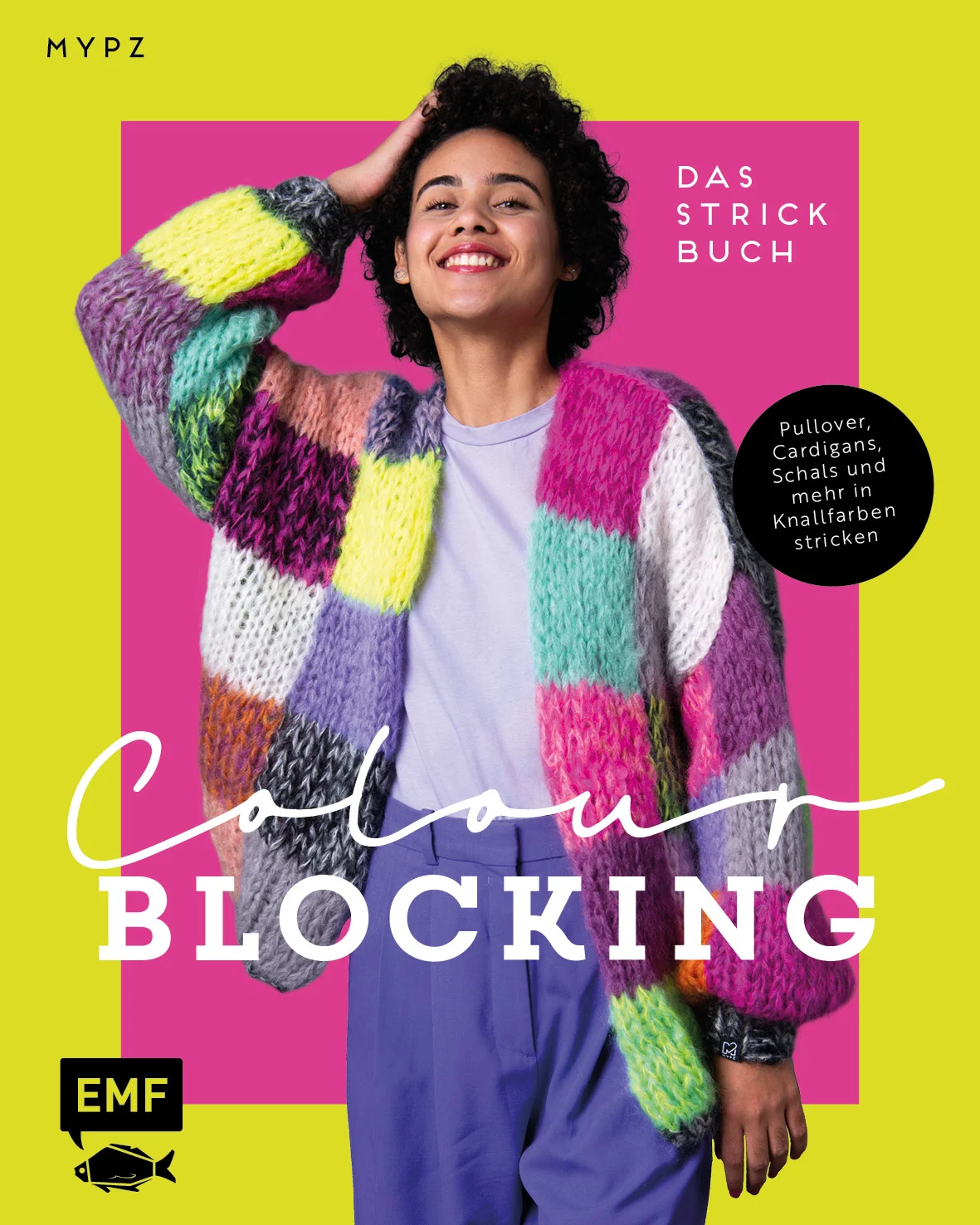 Die ultimative Glücksformel für Stricker*innen: Fantastische Farben, fluffige Garne und moderne Kleidungsstücke Colour Blocking? Aber gerne! Strahlende Garnfarben machen diese Pullis, Cardigans, Schals, Mützen und Co. zu echten Eyecatchern. Bunte Streifen, fröhliche Jacquard-Muster und eingestrickte Perlen auf 12 Projekten laden Strickbegeisterte ein, ihr Statement-Piece selbst zu kreieren. Ob Anfänger*innen oder Fortgeschrittene, die Anleitungen sind einfach erklärt und daher für alle nachzuvollziehen. Cardigans, Pullis, Pullunder, Mützen und Schals in knalligen Farben und Mustern12 Projekte mit Eyecatcher-CharakterAlle Techniken werden anfängertauglich erklärtMit bunten Streifen, Jacquardmustern und eingestrickten Perlen  Das Spiel mit Farben macht die Strickstücke zu etwas ganz Besonderem. Verschiedenfarbige Ärmel, Streifenmuster gemixt mit Unifarben, eingestrickte Motive – die Kreativität kennt hier keine Grenzen. Die Strickprojekte der holländischen Designerin Marrinda Herms ( @mypz_official ) sind knallig und gleichzeitig hochwertig, die Garne flauschig und supersoft. Du möchtest deiner eigenen Kreativität Ausdruck verleihen? Dann tausche die Farben ganz nach deinem Geschmack aus und kreiere dein Statement-Piece. Die Anleitungen sind klar geschrieben und die Strickprojekte easy nachzuarbeiten – auch für Strickanfänger*innen.