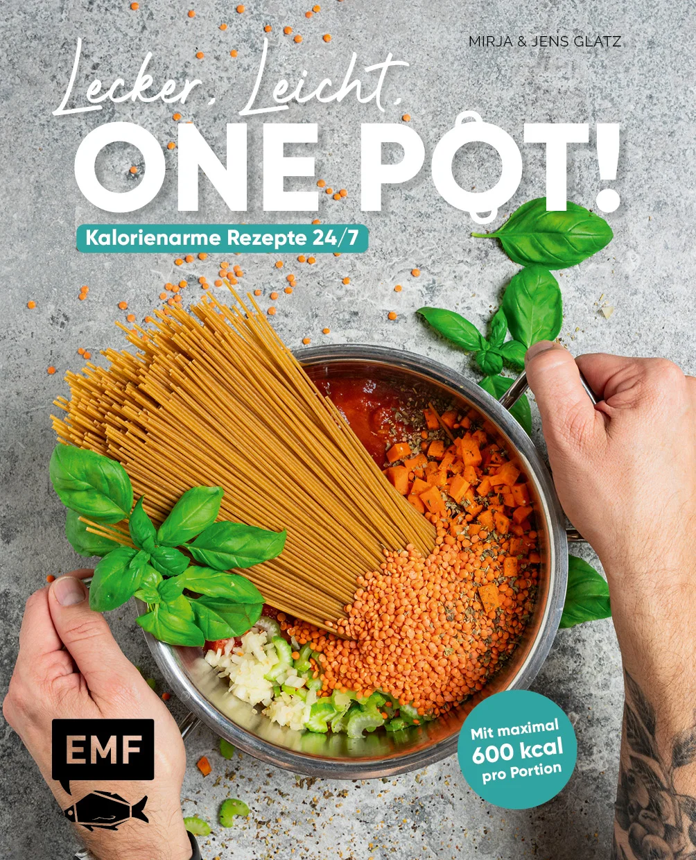 One-Pot-Gerichte sind wieder voll im Trend! Und dabei muss es nicht der obligatorische Fetablock mit Tomaten und Pasta sein, den wir aus dem Netz kennen. Dieses Buch enthält kreative, schnelle, super einfache und kalorienarme Rezepte, die sich perfekt in deinen Lebensstil integrieren lassen – ideal für eine leckere Alltagsküche – eben 24/7. Minimaler Abwasch, maximaler Genuss!Garantiert kein matschiger Einheitsbrei: Die Rezepte in diesem Buch lassen dich One-Pot-Rezepte neu entdecken – und das fast ohne PastagerichteOne Pot, One Pan, One Sheet: Mit Rezepten bis maximal 600 Kalorien – so lecker war eine gesunde Ernährung noch nie!Im Grundlagenteil vom Fitness- und Ernährungscoach erfährst du, wie du ganz einfach eine kalorienarme und abwechslungsreiche Ernährung im Alltag umsetzen kannstEntdecke One-Pot-Gerichte ganz neu: Mit gebackenen Schwarze-Bohnen-Tortillas, vegetarischen Spaghetti Bolognese mit Linsen, veganem Blumenkohl fried-rice-Style, Brownies mit Benefits und vielem mehr. Mit tollen Rezepten auch für Veganer*innen und Vegetarier*innen. Happy Cooking!