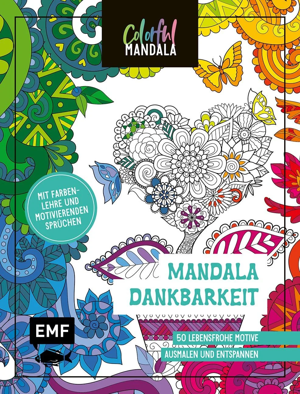 Kommen Sie mit auf eine entspannende Ausmalreise durch die bunte Welt der Mandalas! In der beliebten Ausmalbuch-Reihe für Erwachsene „Colorful Mandala