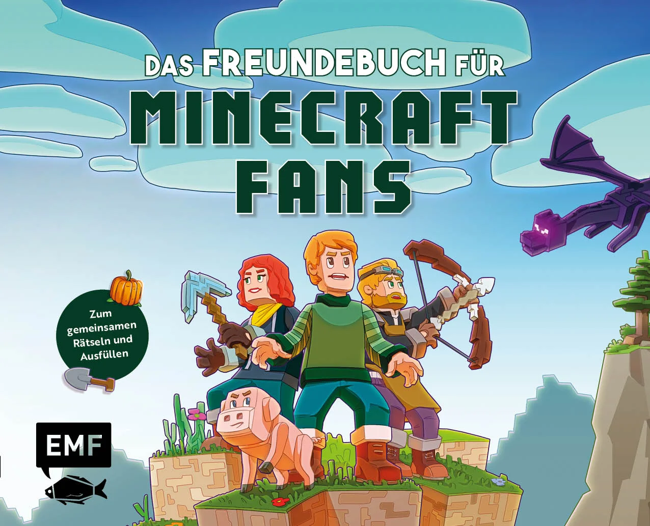 Freundealbum für Minecrafter Für die besten Zocker-Freunde aller Zeiten! In diesem Freundebuch für Minecraft-Fans ist genug Platz für alle Schulfreunde der Oberwelt – zum Eintragen, Ausfüllen, Rätseln und gemeinsam Gestalten. Auf den 64 bunten Seiten können du und deine Freund*innen sich verewigen: Wie spielst du Minecraft am liebsten? Welchen magischen Trank aus Minecraft sollte es in echt geben? Würdest du für deine Freunde in eine Grube mit Silberfischchen springen? Diese und weitere spannende Fragen erwarten euch! Blocktastisches Freundealbum für Minecraft-Fans64 Seiten im Minecraft-Look bieten viel Platz zum Eintragen, Ausfüllen und RätselnMit vielen Extras zum gemeinsamen Gestalten: Fotoseite, Magische Statistik, Zauberspruch-Sammlung und Fan-Quiz zum gemeinsamen RätselnDas Freundebuch zum Verewigen all deiner Freunde mit spannenden Eintragefragen und tollen interaktiven Seiten zum gemeinsam Gestalten. 