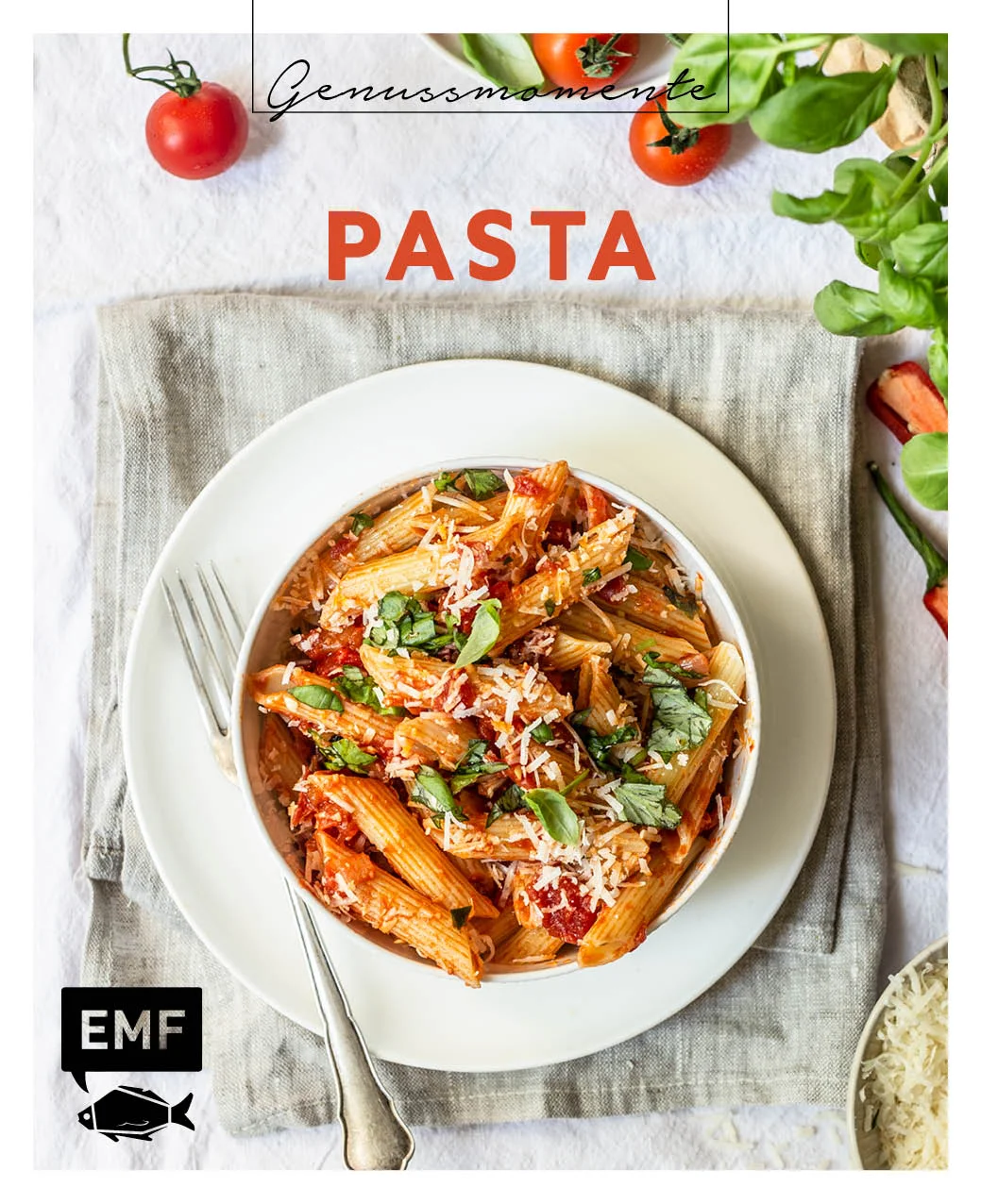La Pasta è amore!Wer liebt sie nicht, die wunderbare, vielseitige Nudel? Ob als schnelles Mittagessen oder handgemachte Delikatesse, Pasta eignet sich für jeden erdenklichen Anlass. Damit jedoch nicht immer nur Spaghetti mit Tomatensauce oder die altbekannte Lasagne auf dem Tisch landen, liefert dieser Band der beliebten Genussmomente-Reihe ausreichend Rezepte und Inspiration für dein neues Lieblingsnudelgericht!In diesem Buch erwarten dich:25 abwechslungsreiche Pasta-Rezepte – von easy bis ausgefallenTipps & Tricks für die perfekte ZubereitungHandliches Format und modernes Design zum unschlagbaren PreisVom einfachen Nudelsalat mit grünem Grill-Spargel über zauberhafte Bärlauch-Ravioli mit Ziegenkäse bis hin zu leckeren Spinat-Spaghetti-Muffins – hier werden Pasta-Fans restlos glücklich. Also, worauf wartest du noch? Diese praktische Rezeptsammlung lässt dein Herz garantiert höherschlagen! Denn wahre Nudelliebe vergeht nicht.