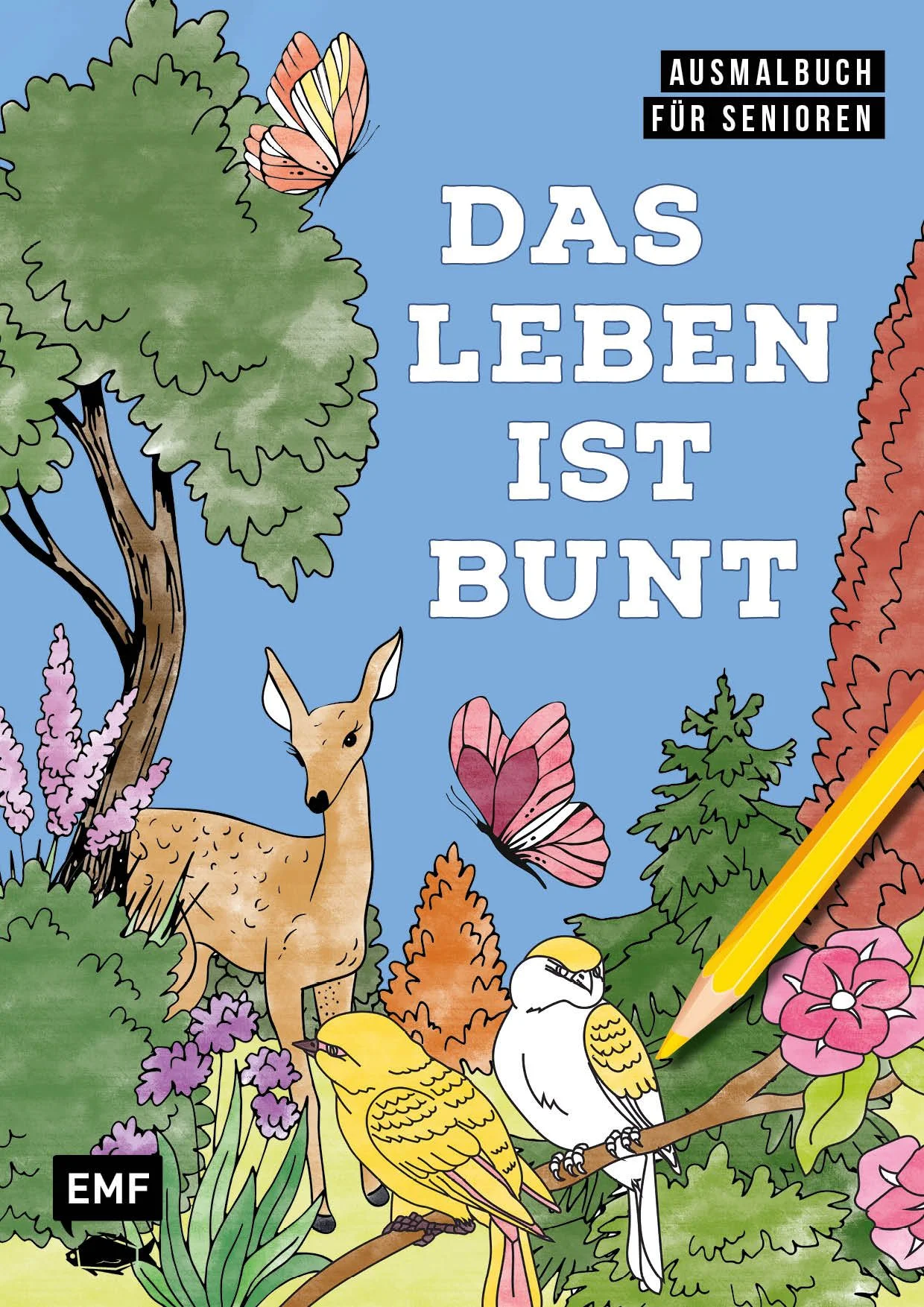 Geistig fit bleiben mit bunten Farben: Mit dem „Ausmalbuch für Senioren: Das Leben ist bunt” können Senioren ihre Kreativität ausleben und zugleich ihre kognitiven Fähigkeiten trainierenDie einfach gehaltenen Malvorlagen vom „Ausmalbuch für Senioren“ eignen sich speziell für Menschen mit kognitiven und motorischen Beeinträchtigungen, wie Demenz oder geistigen Behinderungen. Altersgerechte und einfache Motive von Festen, aus dem Familien- und kulturellen Leben oder der Natur laden ein zum entspannenden Ausmalspaß und trainieren gleichzeitig bedarfsgerecht Feinmotorik und Konzentration. Extra große Motive für entspannendes AusmalenTrainiert die kognitiven FähigkeitenIdeal für Senioren und Patienten in Pflege oder Reha.Zeitlose Zitate regen zum Nachdenken anDank des extragroßen Formats bereitet das Buch auch bei Sehschwäche schöne Stunden am Maltisch. Die meditative Wirkung des Ausmalens belebt Körper und Geist und ist eine schöne Beschäftigung für ruhige Stunden – einfach Lieblingsmotiv aussuchen und losmalen!