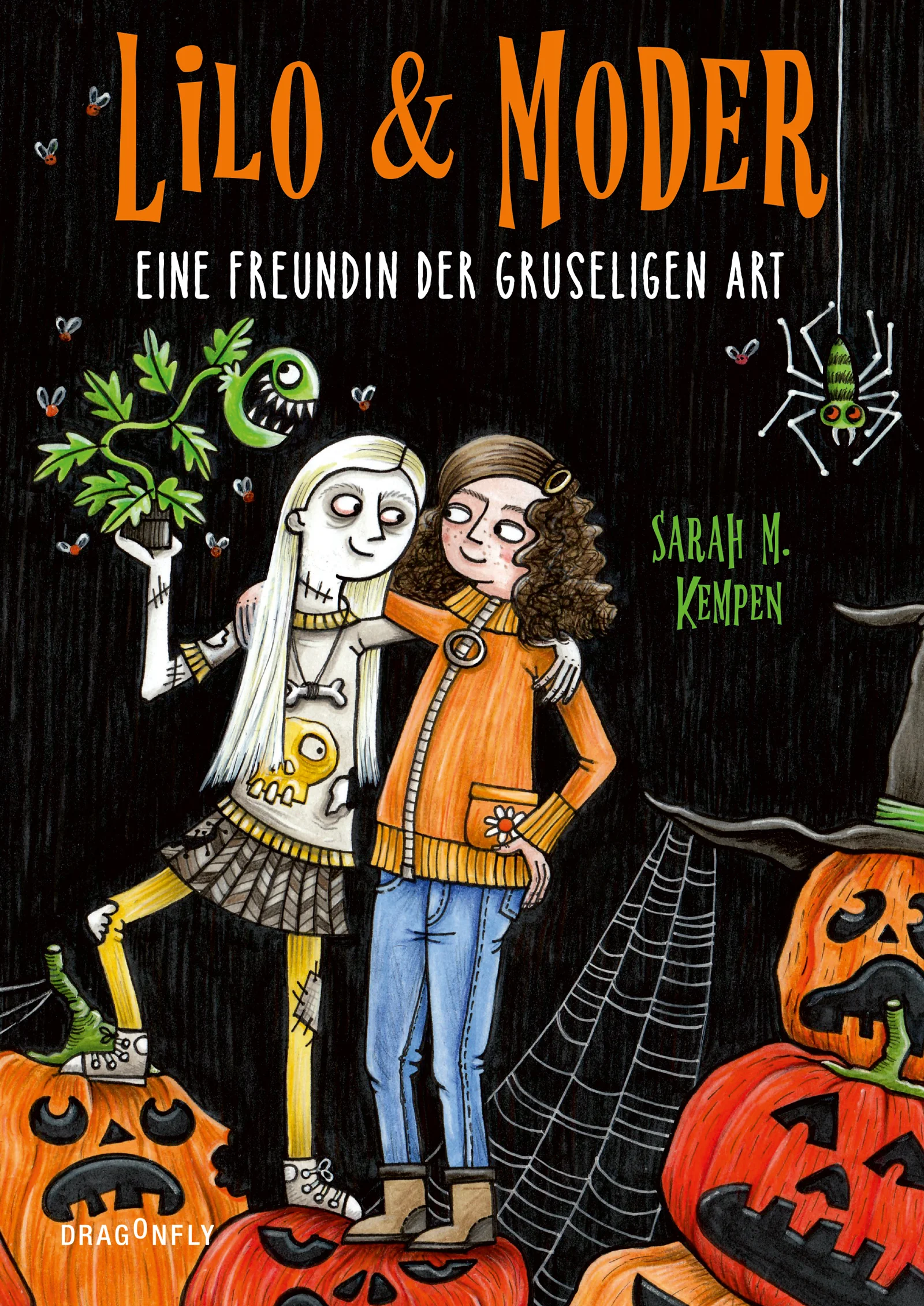 Hilfe, meine Nachbarn sind Zombies!Obwohl ihre neuen Nachbarn sehr freundlich sind, merkt die elfjährige Lilo ziemlich schnell: Irgendwas stimmt nicht mit denen! Warum fällt dem Mädchen der Arm ab, während sie – ganz allein – einen Schrank ins Haus trägt? Warum bringen die Eltern kein Wort heraus, sondern nur Gestöhn? Und warum riecht es in ihrer Wohnung, als hätten die Verwesens schon eine ganze Weile den Müll nicht rausgebracht? Als die beiden Söhne beginnen, mit ihren Köpfen Fußball zu spielen, weiß Lilo: Das sind Zombies! Aber Zombies, die weder Menschenfleisch noch Menschenhirn mögen, versichert ihr das Zombie-Mädchen Moder. Sehr beruhigend! Als sich herausstellt, dass Moder nicht nur genauso alt ist wie Lilo, sondern ab sofort in dieselbe Klasse geht, ist klar: Langweilig wird es mit der neuen besten Freundin garantiert nicht. Turbulent, witzig und frech – mit Grusel-Garantie!