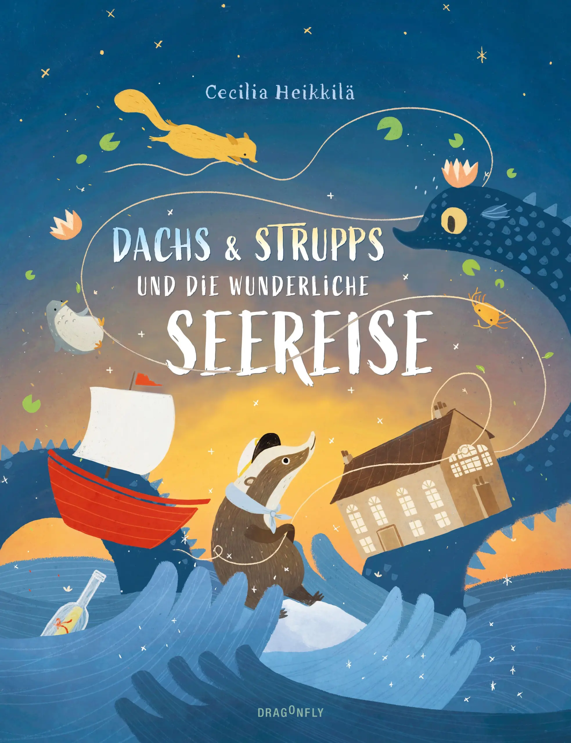 Vom Aufbrechen und Ankommen und dem Wunder der FreundschaftDachs lebt auf einer kleinen Insel, und seine Tage sehen immer gleich aus. Früher war er als Kapitän auf den Weltmeeren unterwegs, aber jetzt hat er genug vom Abenteuer und liebt Ordnung und Ruhe. Das Schlimmste, was er sich vorstellen kann, ist, dass etwas Unerwartetes geschieht ... Als ein kleines struppiges Wesen an den Strand seiner Insel gespült wird, passiert genau das: Denn die beiden geraten in ein unerwartetes Abenteuer, bei dem der Dachs merkt, dass es nie zu spät ist, um noch etwas Neues zu erleben.Ein neues Bilderbuchabenteuer der beliebten Mumin-Illustratorin Cecilia HeikkiläWarmherzig erzählt, mit einer authentischen Identifikationsfigur, für Kinder ab 4 Jahren