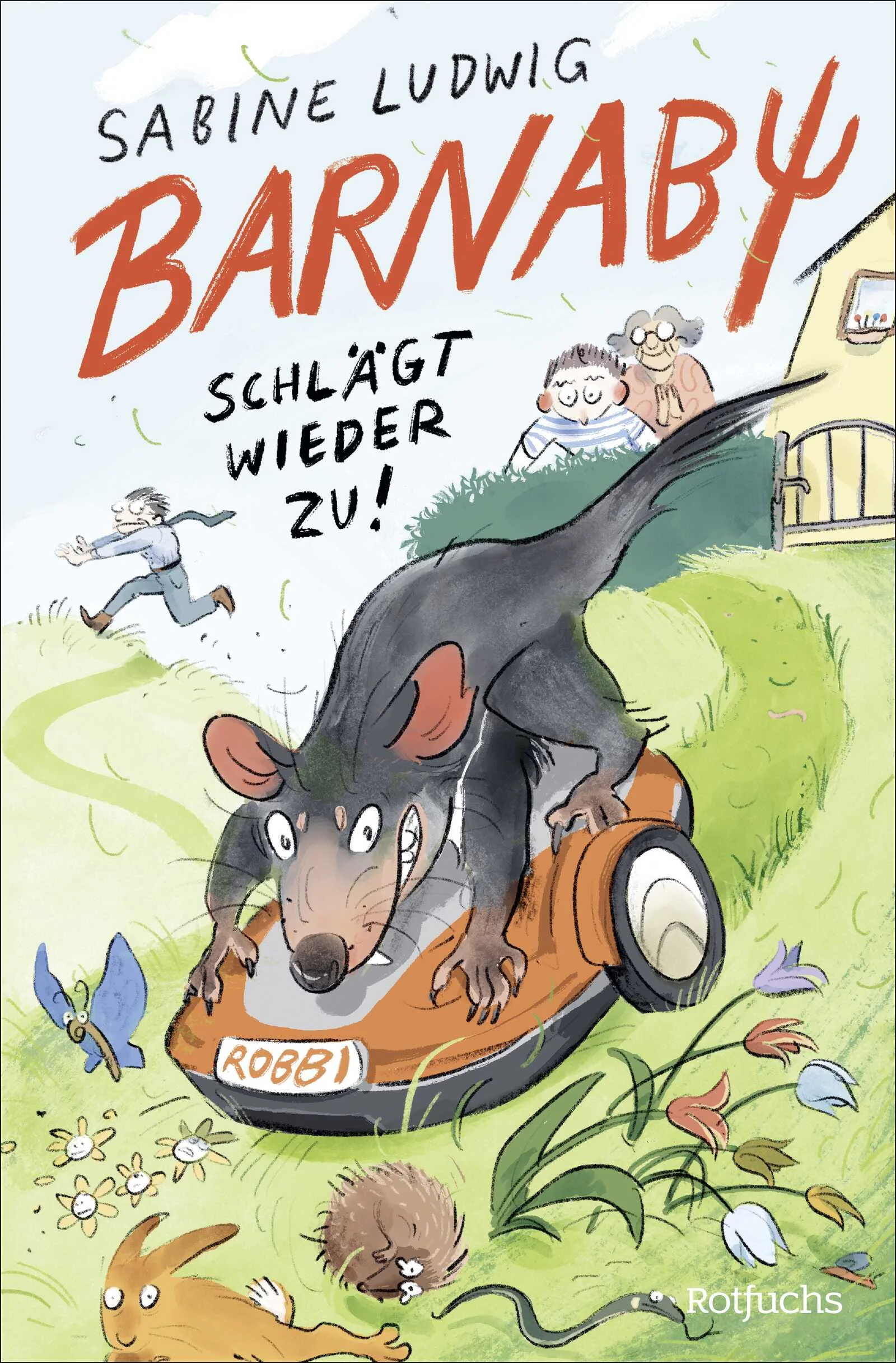Lustiges Kinderbuch ab 8 JahreAbsurde Komik, schräger Humor und temporeich erzählt – Sabine Ludwigs «Beutelfeufel» schlägt wieder zu!Seit Jan-Ole den langersehnten Hund aus dem Tierheim bekommen hat, sind seine Wutanfälle Vergangenheit. Sogar mit den blöden Einhorntussis aus seiner Klasse versteht er sich. Rolli aus dem Tierheim ist zwar nicht sonderlich gut erzogen, aber mit ein bisschen Training wird das schon! Doch dann taucht der Beutelteufel wieder auf und sorgt für ein riesiges Durcheinander! Natürlich halten Jan-Oles Eltern Rolli für den Übeltäter … Also soll Rolli über die Ferien zu einem bekannten Hundetrainer gebracht werden, um dort Manieren zu lernen. Und Jan-Ole wird zu seiner stocktauben Oma verfrachtet. Na, das kann ja was werden! Jan-Ole fasst einen heimlichen Beschluss – schließlich ist seine Oma ja eine große Hundefreundin! Doch er hat nicht mit Barnaby, dem ganz und gar durchtriebenen Beutelteufel gerechnet …