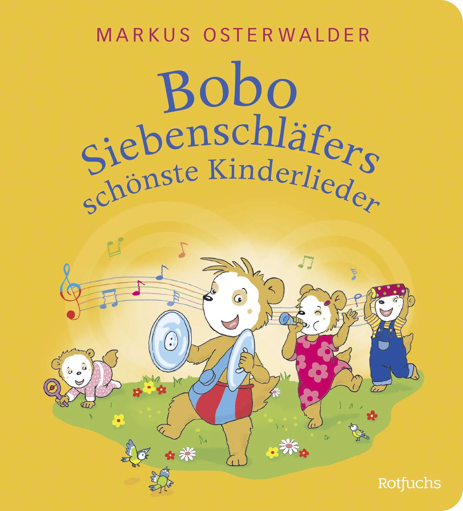 25 der schönsten und bekanntesten Kinderlieder zum Mitsingen.Mit einfachen Notensätzen und Harmonien.Die schönsten Kinderlieder für die ganz Kleinen! In diesem dicken Pappbilderbuch sind von «Alle meine Entchen» bis «Wer hat die schönsten Schäfchen» 25 Lieder gesammelt. Zum Mitsingen, Klatschen, Tanzen und zum in den Schlaf wiegen! Mit farbenfrohen Illustrationen rund um Bobo Siebenschläfer.