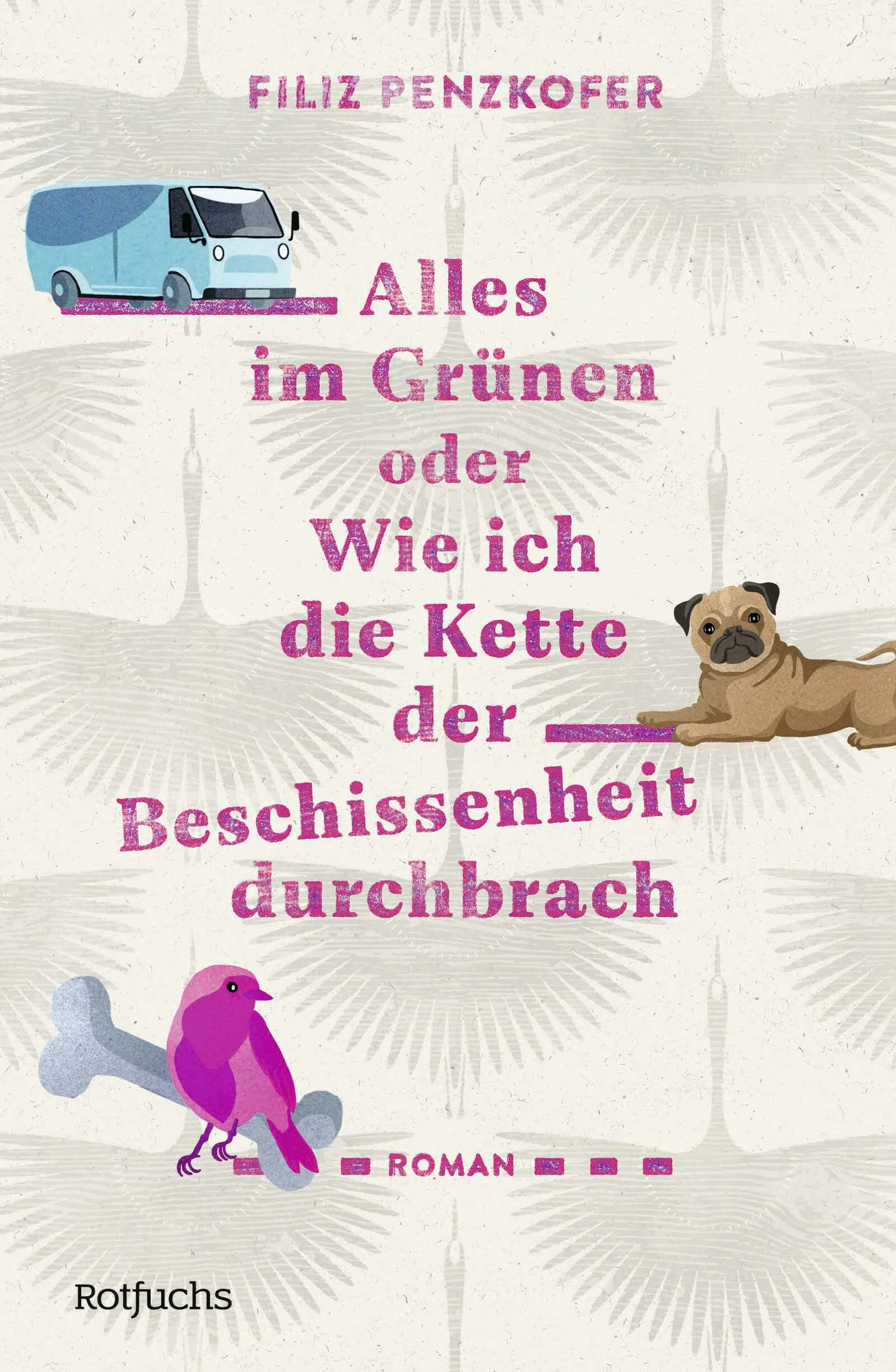 «Beeindruckend, wie es Filiz Penzkofer gelingt, eine völlig abgedrehte Story zu entwerfen und gleichzeitig voller Empathie und mit großer Ernsthaftigkeit über Einsamkeit, Angst und Tod zu erzählen. Dieser Roman ist überraschend und wild!»  Sarah JägerIn einer unfreiwilligen Berliner WG des «Betreuten Wohnen e. V. Hermannplatz» wohnen: a) Rabea, die bei ihren häufigen Panikattacken gern Vogelstimmen nachahmt, vorzugsweise Kraniche, b) Queen Tiger, selbst ernannte Ebay-Voodoo-Hexe, die in der Wohnung Liebeszauber mithilfe von abgenagten Hühnerknochen ausübt, und c) Musti, ein syrischer Geflüchteter, der seine Deutschkenntnisse mit (knapp danebengegriffenen) Redewendungen aufpeppen will. Die drei haben wirklich nichts gemeinsam, bis die grantige Hauseigentümerin vermeintlich stirbt. Und sie davon überzeugt sind, die Leiche samt ihrem Mops beiseiteschaffen zu müssen. Dass dabei alles schiefgeht, was schiefgehen kann, ist vorprogrammiert. Warum die drei trotz allem schließlich als Held und Heldinnen der Stadt gefeiert werden, wissen sie selbst nicht so genau. Aber dass sie von nun an nichts mehr auseinanderbringen kann, schon.