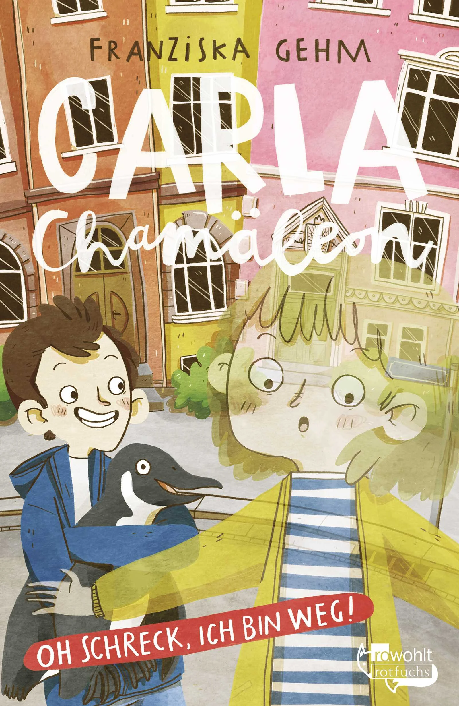 Neues Schuljahr – Neue KatastropheCarla Niemann ist sich sicher, dass es so kommt. Ihre beste Freundin ist ans andere Ende der Welt gezogen, und dafür zieht jetzt Jole, der neue Klassenclown, in ihr Leben ein. Carla möchte sich am liebsten in Luft auflösen. Und genau das tut sie. In peinlichen Situationen (von denen es dank Jole viele gibt) verschmilzt Carla mit der Umgebung. Wie ein Chamäleon. Carla findet das total unheimlich, Jole einfach nur super. Genau wie der mächtige Geheimbund, der Carla beobachtet …Und Carla Chamäleon, die Superheldin wider Willen, startet ins erste Abenteuer!