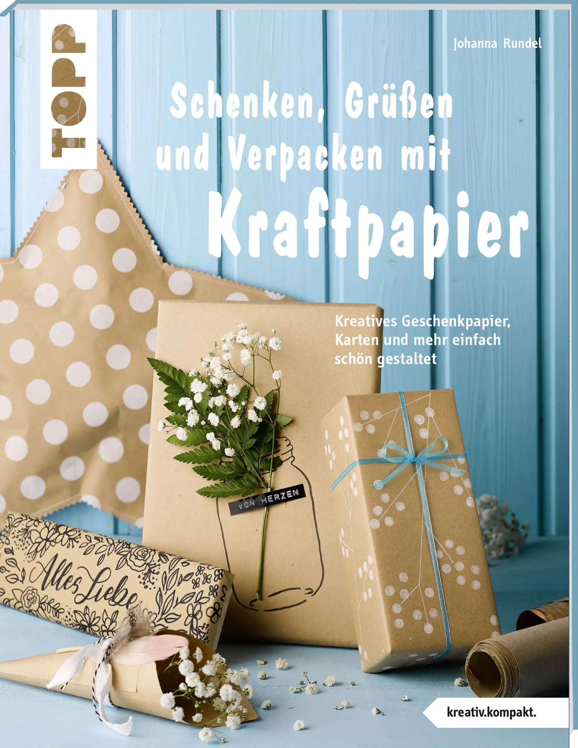 Schöner schenken im angesagten Kraftpapier-Look! Genial einfache Ideen mit Aha-Effekt: So wird jedes Geschenk schon vor dem Auspacken zum Renner! Mit Handletterings, Pompons, Blumen und noch mehr kreativen Ideen für jeden Anlass.