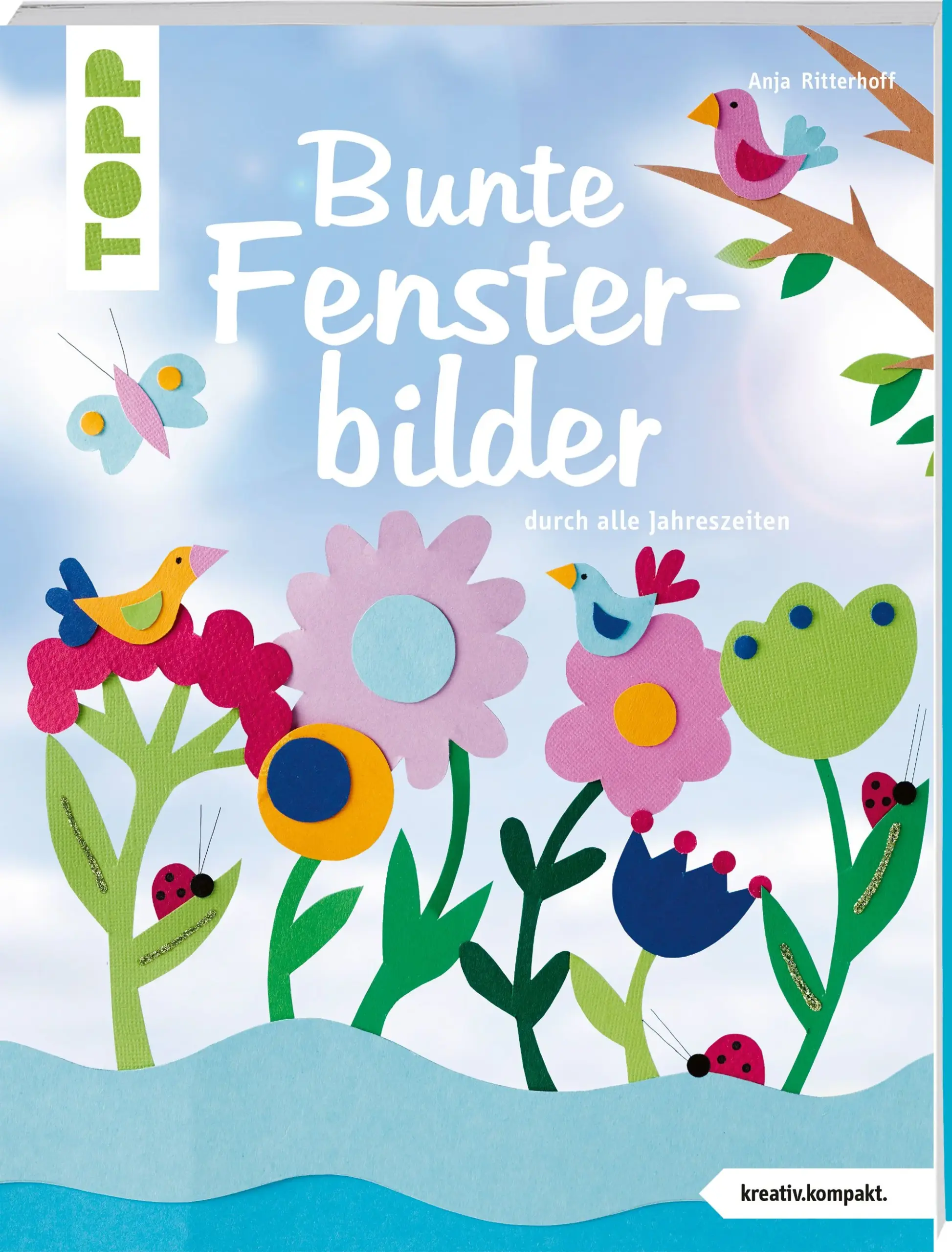 Mit diesen bunten, lustigen Fensterszenen aus Papier wird jedes Fenster zur Bühne: Da tummeln sich Bienen und Marienkäfer über bunten Blumenwiesen, sitzen Eulen bei Mondschein in Bäumen, balgen sich Welpen... Ausführliche Anleitungen, Schritt-für-Schritt-Erklärungen und Vorlagen in Originalgröße zum Herausnehmen machen das Nacharbeiten der niedlichen Modelle ganz einfach. Und alles, was Sie zum Basteln der Fensterbilder brauchen, sind Schere, Kleber und buntes Papier. Legen Sie los!