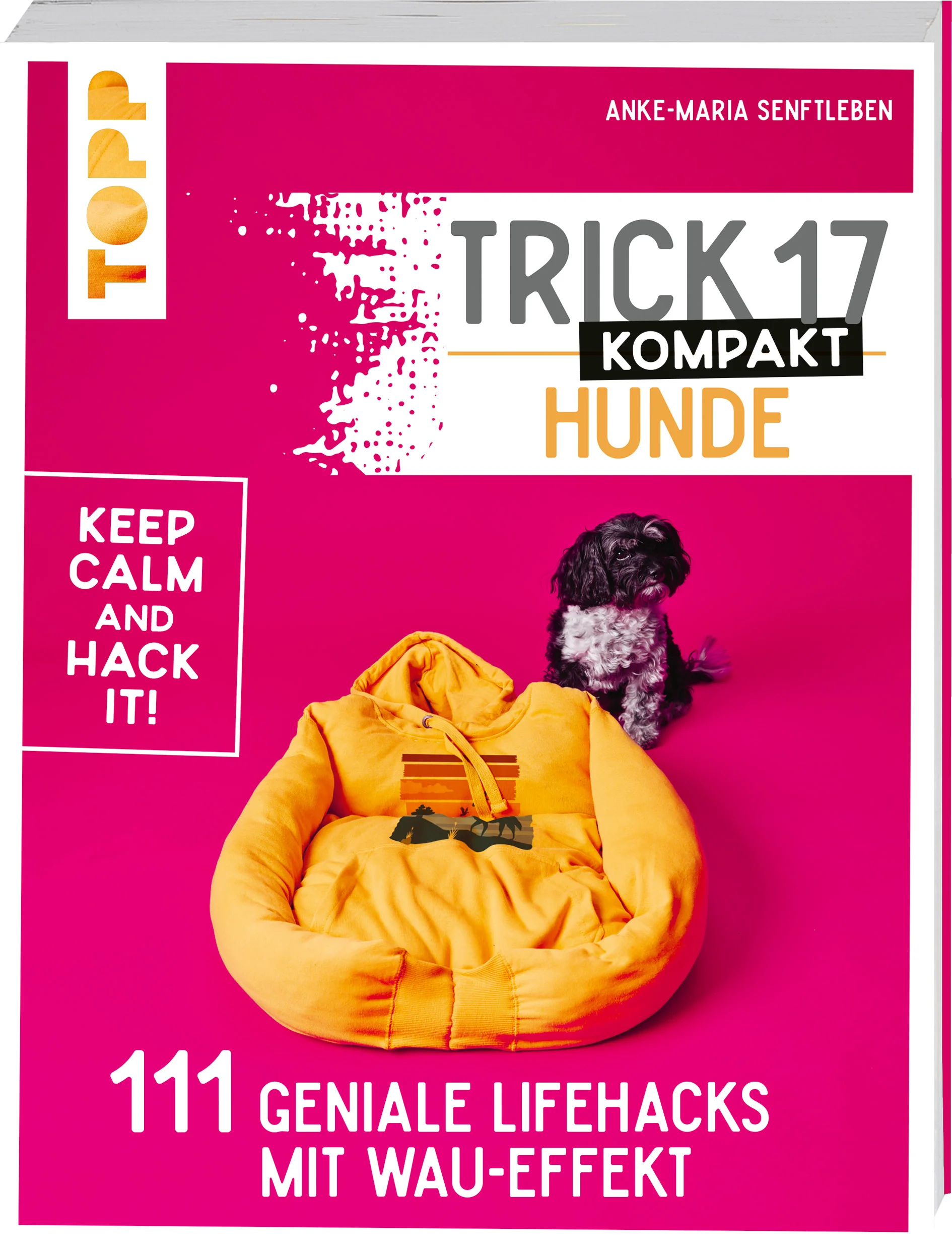 Für dich und deinen treuen Vierbeiner gibt es jetzt jede Menge Lifehacks zu entdecken! Von Futter und Fellpflege über Spielzeug und Spielgefährten bis hin zu Leine, Halsband und Co. ist hier alles dabei. Du erfährst, was du gegen raue und rissige Pfoten tun kannst, wie aus einem Joghurtbecher ein cleveres Hundespielzeug wird und wie du aus einer Plastiktüte einen Hundenapf To Go machst. Und natürlich sind auch für dich einige praktische Tipps dabei, zum Beispiel zur Entfernung von Hundehaaren aus Teppich, Sessel & Co. Diese schlaue Tipps und Tricks machen das Leben mit deinem besten Freund noch toller, stressfreier und einfacher, als es sowieso schon ist! Neu gestaltete und komplett überarbeitete Ausgabe des erfolgreichen Bands „Trick 17 kompakt - Hunde“, ISBN 978-3-7724-4582-8.