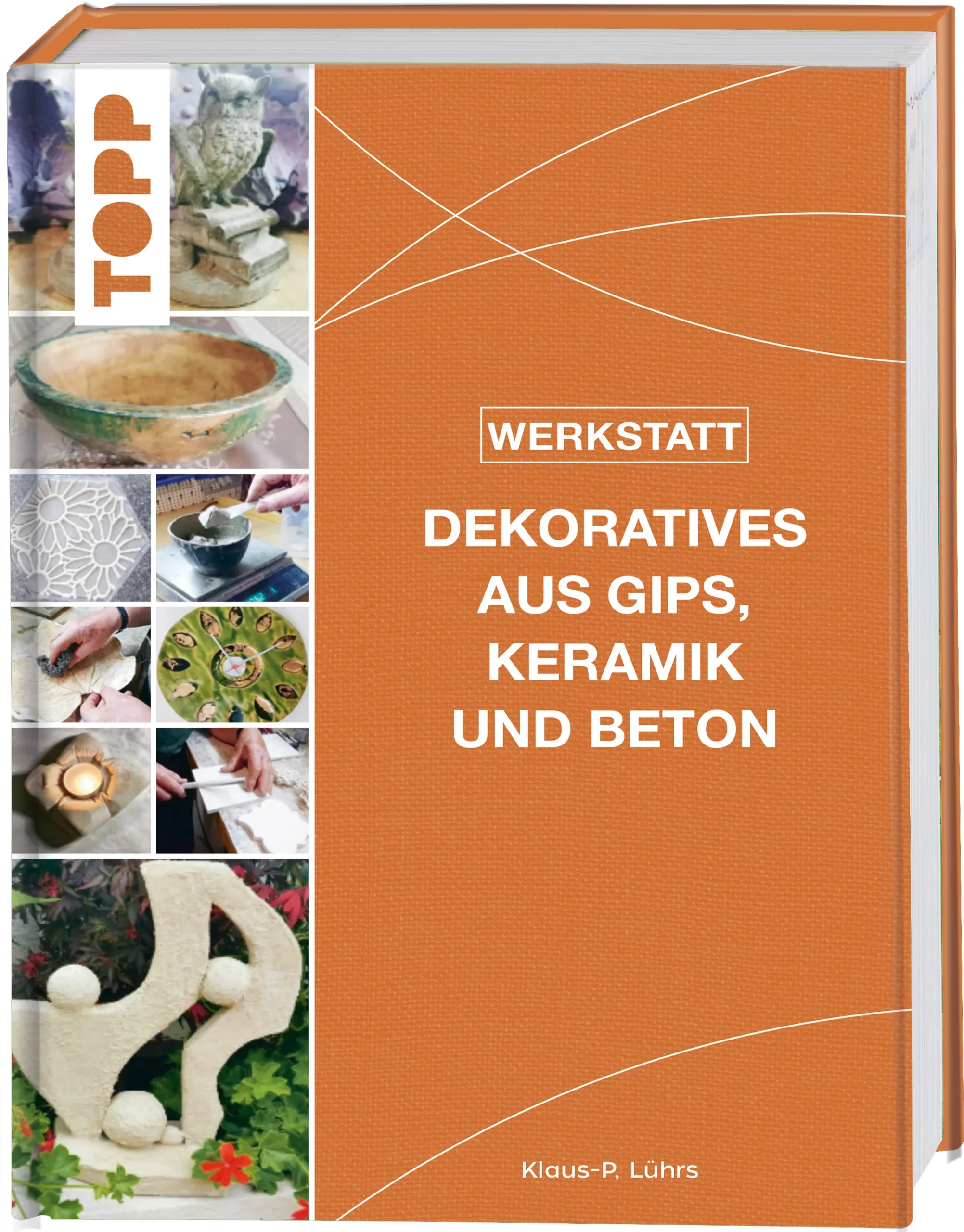 Neue Gestaltungsideen und -vorschläge für modern und schick aussehende Fertigmodelle - gegossen, geformt und modelliert, hergestellt aus steinartigen Materialien wie Gips, Keramik und Beton. Dieses Buch zeigt Ihnen, wie Sie selbst dekorative Modelle und Gebrauchsgegenstände erschaffen können, deren Eigenherstellung im häuslichen Kreativbereich bisher kaum möglich war: reliefartig gestaltete Betonfliesen, dünnwandige Blattteller und Obstschalen, selbst gestaltete Schmuckmodelle, mit Silicon abgeformt und aus Beton nachgegossen. Die Modelle sind farbig glasiert oder wie metallische Bronzeunikate gestaltet. Darüber hinaus werden praktische Gebrauchsgegenstände aus Modellierkeramik präsentiert, die einfach und schnell geformt und modern gestaltet sind, aber Faszination und Einzigartigkeit verkörpern: Vasen, Lampenfüsse und Skulpturen. Um das alles verwirklichen zu können, entwickelte der Verfasser dafür eine neue, pulverförmige Modellierkeramik. Einfach mit Wasser vermischen, strukturieren und modellieren, danach ohne Brennofen an der Luft aushärten lassen. Was bisher nicht machbar war, ist jetzt möglich – auch für Ungeübte. Und weil vieles davon neu ist, finden Sie in diesem Buch auch zahlreiche Arbeitsfotos in gekonnter Step by Step-Folge, die zeigen, wie einfach und wirkungsvoll das jetzt alles zu machen ist.