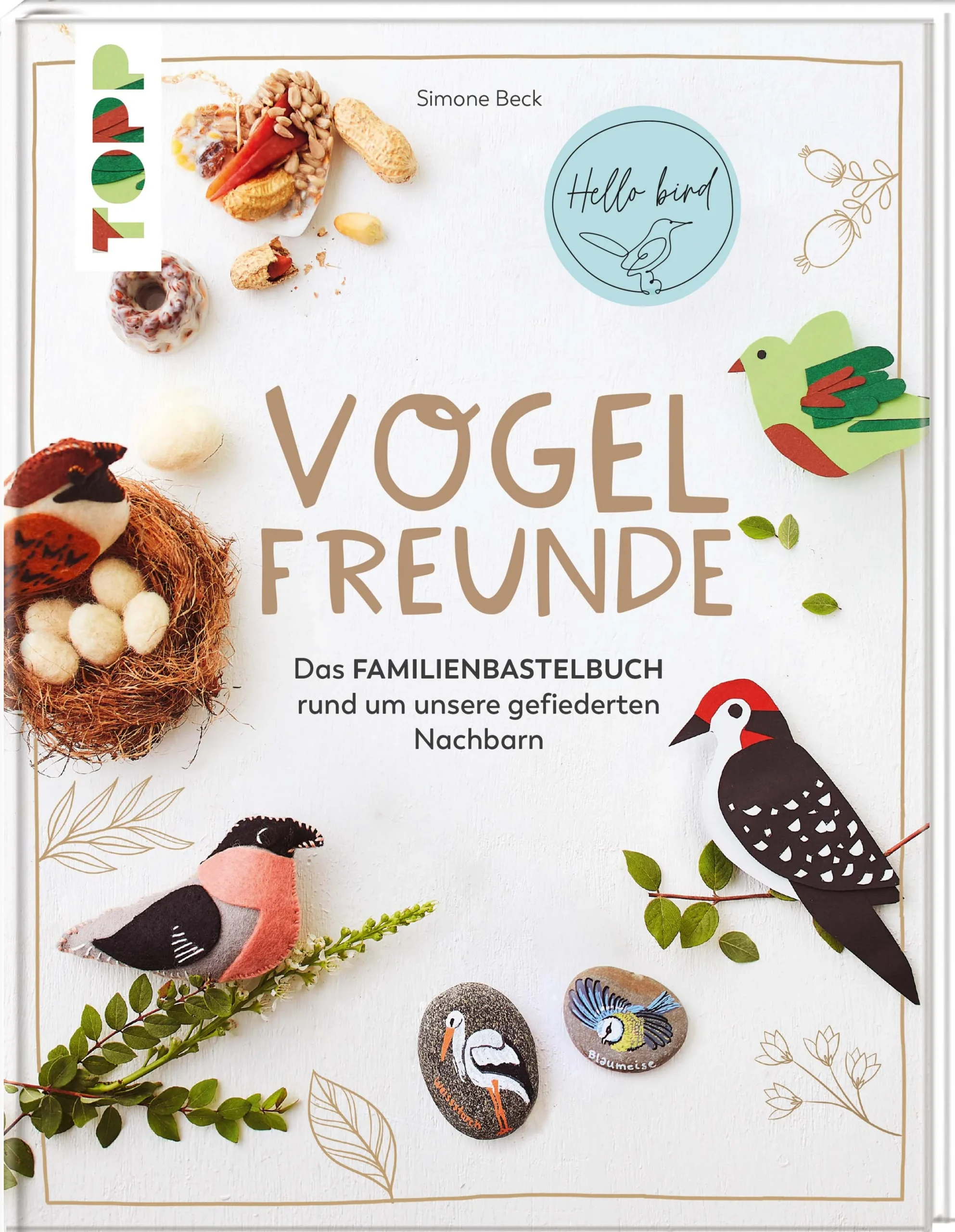 Dieses Familienbastelbuch lässt die Herzen großer und kleiner Vogelfreunde höherschlagen! Zahlreiche Bastelprojekte mit Vogelmotiven aus verschiedenen Materialien wie Papier, Holz, FIMO® oder Wolle warten darauf, im Familien-Teamwork gemeistert zu werden. Ob Vogelhäuschen, Girlande, Garn-Vogel oder buntes Mobile – dank Schritt-für-Schritt-Anleitungen und Vorlagen kannst du alle Projekte ganz einfach nachbasteln. Erfahre mehr über unsere heimischen Vogelarten, lass dich von der liebevollen Gestaltung verzaubern und unterstütze unsere gefiederten Freunde!