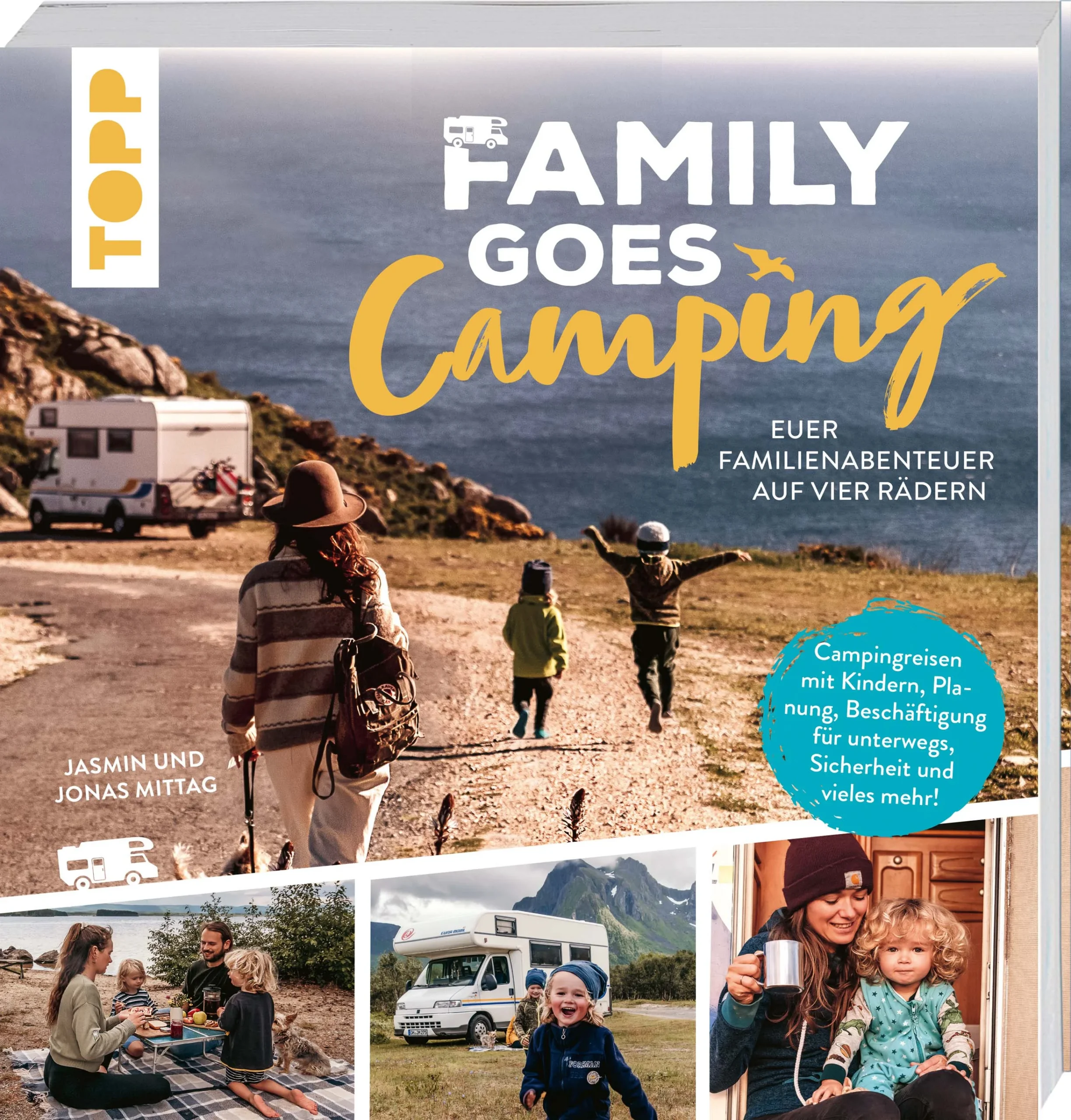 Auf großer Reise mit kleinen Abenteurern Ihr träumt von einem unvergleichlichen Urlaub mit der ganzen Familie? Ihr sucht die große Freiheit für Groß und Klein? Dann ab in den Camping-Urlaub! Egal, ob mit Camper oder Wohnmobil, in den Bergen oder am Meer - die schönsten Stellplätze warten nur darauf, von euch entdeckt zu werden. Mit diesem Buch habt ihr den perfekten Ratgeber zur Hand, damit die Camping-Reise starten kann. Es geht los mit der Wahl des richtigen Camping-Fahrzeuges (ob mieten oder kaufen), Sicherheitsbestimmungen und TÜV, umfangreichen Packlisten und Tipps zur Wahl des Reiselandes und Routenplanung, je nach euren Bedürfnissen. Unterwegs stellen sich Fragen wie: * Freistehen auf dem Stellplatz oder lieber Campingplatz? * Welche Regelungen und Verhaltensregeln gelten auf Stellplätzen im In-und Ausland? * Was muss ich mit Babys und Kleinkindern zur Sicherheit an Bord und am Stellplatz beachten? Die praktischsten Hacks und Tricks und die leckersten Rezepte für Kind und Kegel dürfen natürlich auch nicht fehlen. Als besonderes Extra gibt es Checklisten und Packlisten zum Download für deine individuelle Reiseplanung.