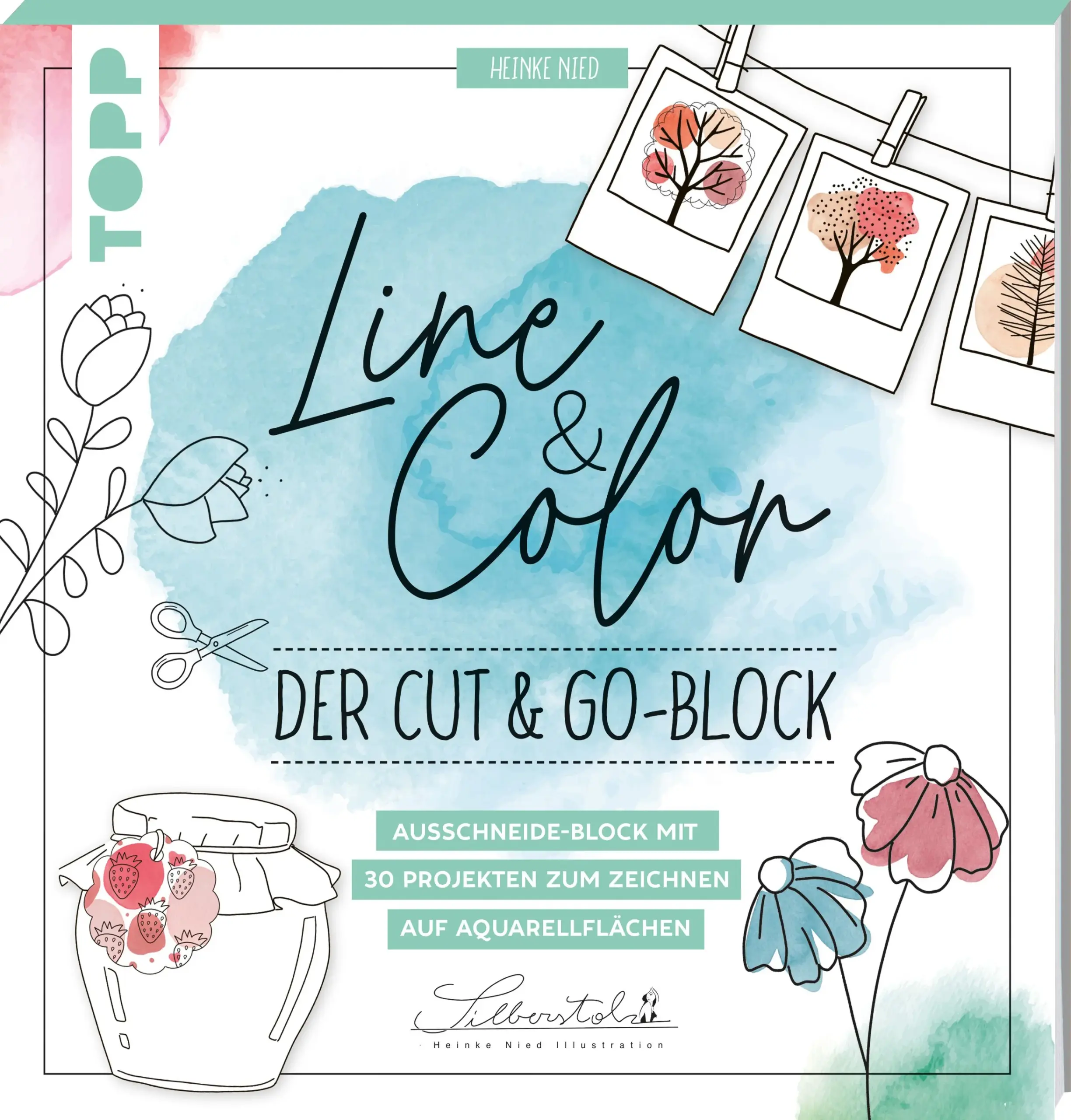 Zeichnen, ausschneiden, verschenken – in diesem praktischen Kreativ-Block versammeln sich viele kleine Zeichen-Projekte für liebevolle Geschenke und Deko. Filigrane Muster & Motive werden direkt auf die aquarellierten Farbflächen im Block gezeichnet. Danach können Postkarten, Geschenkanhänger, Lesezeichen & Co. einfach ausgeschnitten und weiterverarbeitet werden. Dank der Klebebindung lassen sich alle Seiten auch einzeln heraustrennen. Mit kurzen Anleitungen und vielen schönen Motivvorlagen.