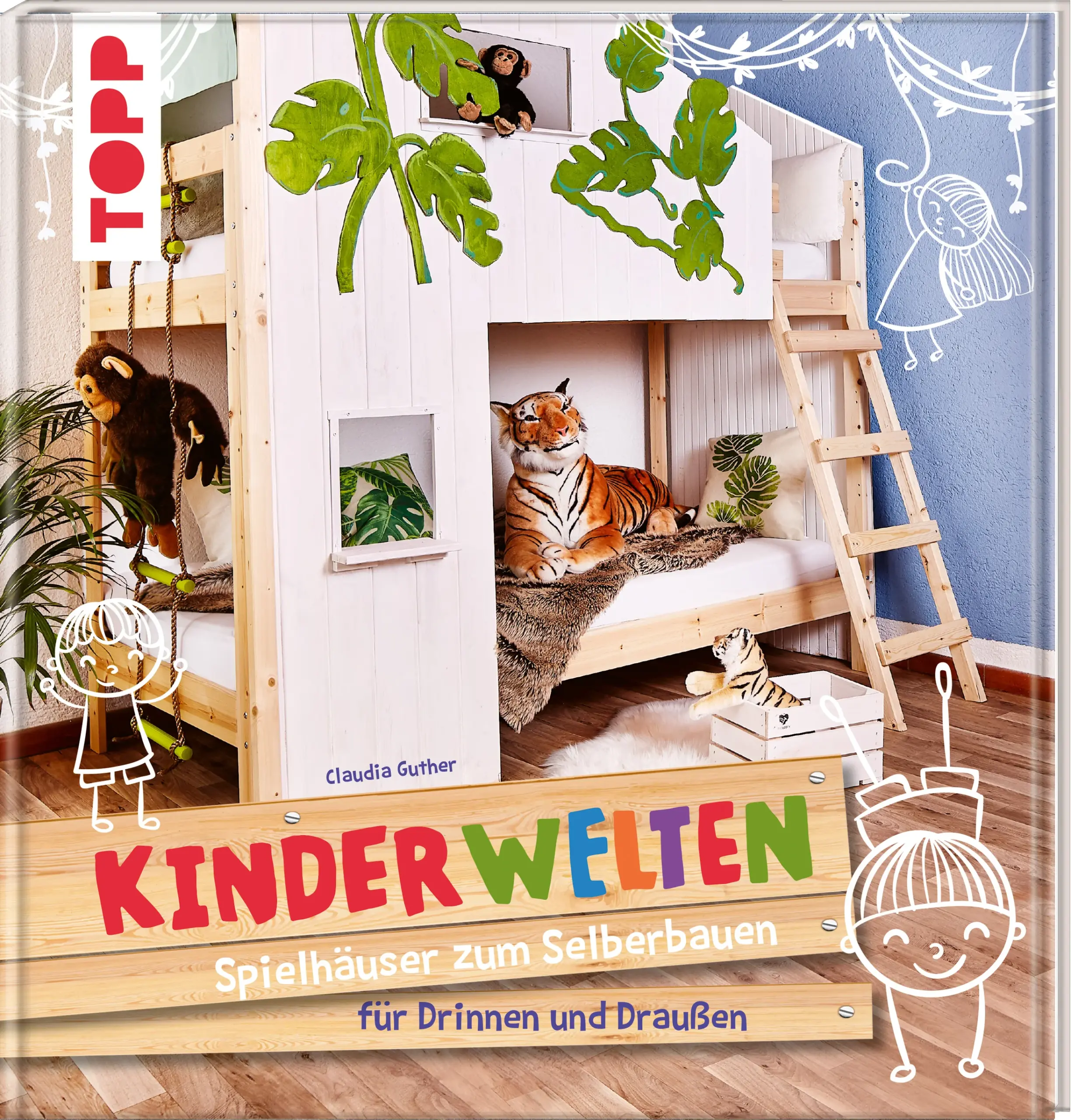 Traumhäuser für Kids ganz individuell gestalten. Von Ritterburg bis Feen-Tipi: Themen-Spielhäuser mit liebevollen Details aus Holz, Stoff, Pappe & Co. für Drinnen und Draußen Schaffen Sie individuell gestaltete Wohnwelten für Ihre Kinder! Zum Selberbauen und Aufpimpen von gekauften Kindermöbeln. Hier werden Kinderaugen ganz groß: Ob Piraten-Unterschlupf mit Fahne, Prinzessinnentraum in Weiß-Rosa, Dschungelwelt mit Kletterseil und Pflanzen oder Feen-Tipi –machen Sie Träume wahr! Mit Skizzen, ausführlichen Schritt-für-Schritt-Anleitungen und Vorlagen.