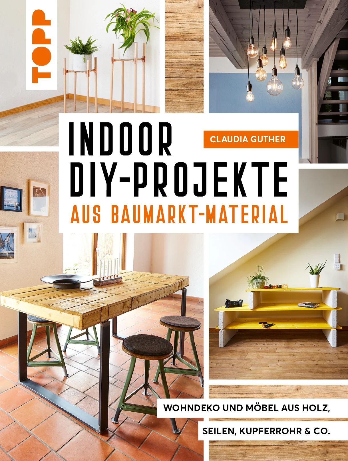 Schöner Wohnen im Baumarkt-Look: Latten, Spanbretter, Kupferrohre, Seile, Schläuche, Spanngurte & Co. verwandeln sich in ausgefallene Deko-Objekte und Wohnmöbel! Kleine und große DIY-Projekte für Drinnen: Ob Sideboard, Lampe oder Kerzenhalter - hier wird gewerkelt, was das Zeug hält! Die Bandbreite reicht von einfachen DIYs bis zu komplexen Projekten, die von der Bestseller-Autorin der 