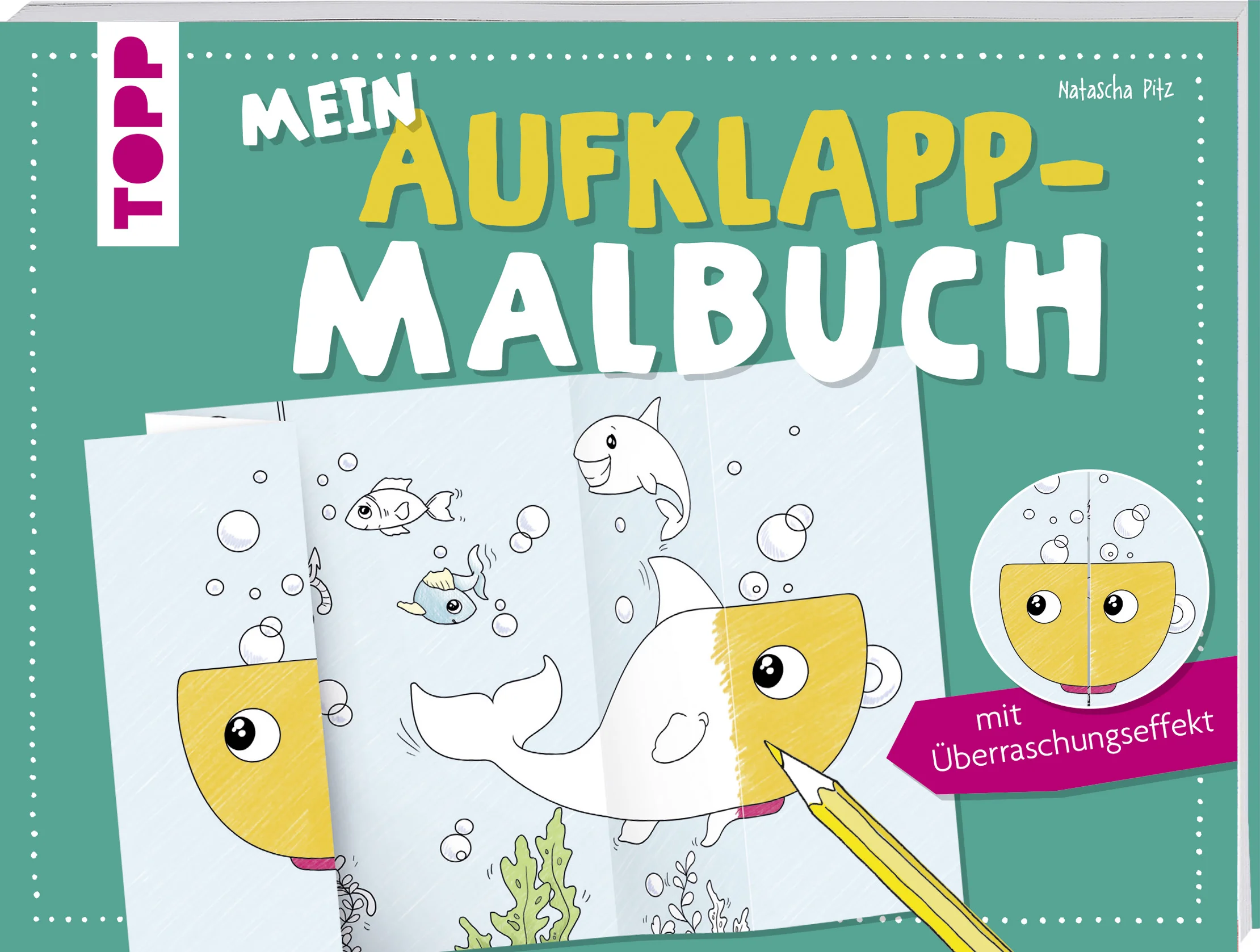 Malen, Falten, WOW! In diesem Malbuch sind 16 große Motive zum Aufklappen enthalten - ideal für Unterwegs aber auch für Zuhause. Jedes Aufklappmotiv hat einen tollen Überraschungseffekt, denn beim Ausklappen des Papiers entstehen völlig neue, witzige und spannende Motive zum Ausmalen. Beim Gestalten der im Buch enthaltenen Motive mit allen Farben des Regenbogens können die Kleinen ihrer Fantasie freien Lauf lassen - so wird das Malen zum großen Vergnügen! Für alle Künstler und Künstlerinnen ab 5 Jahren.