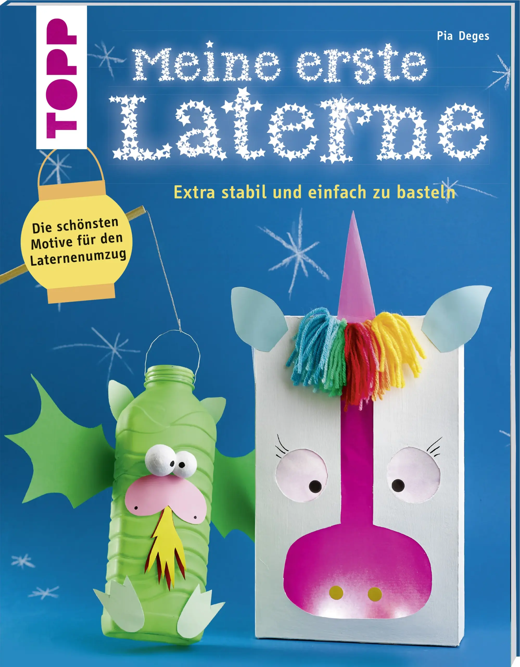 Mit diesen Laternen kannst du im Winter mit den Sternen um die Wette strahlen – und dabei sind sie ganz leicht zu basteln. Erwecke Emilia Einhorn, Karl Krokodil oder Dieter Drache zum Leben und führe sie anschließend zum Laternenumzug aus. Egal ob du alleine oder mit Mama bastelst, die einfachen Laternen gelingen euch garantiert! Die stabilen Grundkörper machen deine Laterne außerdem besonders robust, sodass du lange daran Freude haben wirst. Wahrscheinlich hast du sogar schon das gesamte Material zu Hause, das du zum Basteln brauchst. Also schnapp dir deinen Leuchtstab und los geht’s.
