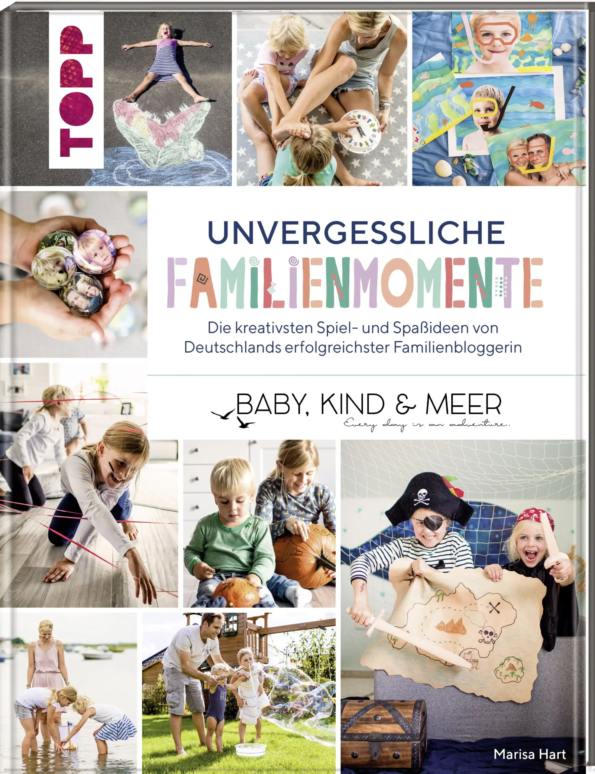 Dieses Familienbuch ist der perfekte Ideenlieferant für unvergessliche Familienmomente und ein besonderes Geschenk für Familien. Dreifachmama und Erfolgsbloggerin Marisa Hart von Deutschlands bekanntestem Familienblog „Baby, Kind und Meer“ zeigt in diesem Buch die kreativsten Spiel- und Spaßideen für die ganze Familie. Alle Ideen sind mit nur ganz wenig Material und Aufwand umzusetzen und lassen sich ohne große Vorbereitung spontan im Familienalltag integrieren. Denn Zeit mit der Familie ist wertvoll, unbezahlbar und leider auch endlich. Ob Geisterbahn im Kinderzimmer, kleine Eisbar in der Küche, Zeitkapsel, Piratennachmittag oder ein selbst gebasteltes Familienalbum - es gibt viele Ideen für ein oder mehrere Kinder, die sich mit Mama, Papa oder den Großeltern umsetzen lassen. EinigeIdeen eigenen sich außerdem auch hervorragend für den Kindergeburtstag. Für Kinder ab 4 Jahren.