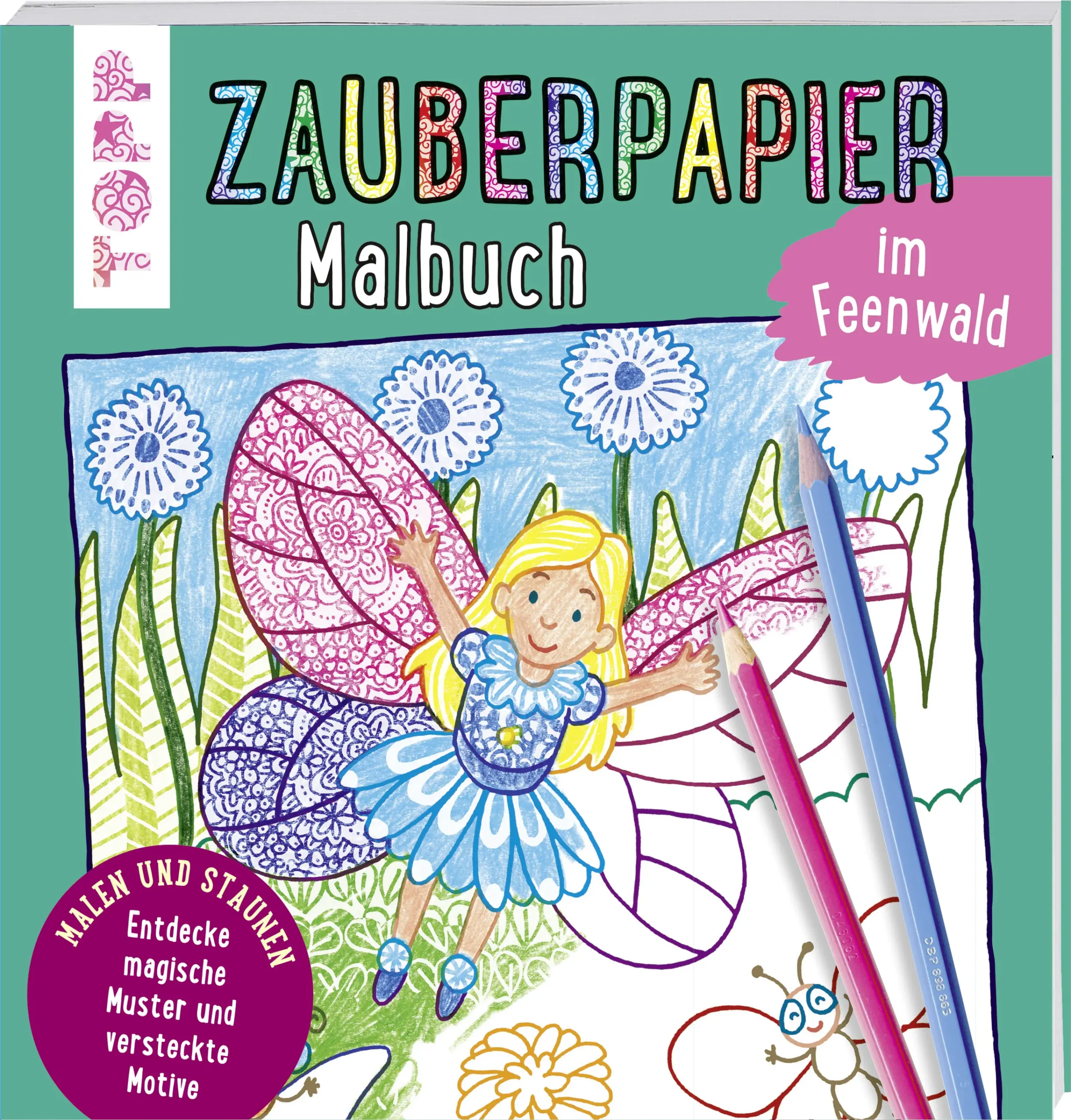 Das ist Zauberei! Dieses Malbuch besitzt magische Kräfte, denn es besteht aus einem speziellen Zauberpapier, das beim Ausmalen unsichtbare Muster sichtbar werden lässt und nach und nach kleine Geheimnisse preisgibt. Mit zusätzlichem Wow-Effekt durch Motive, die sich verändern oder beim Ausmalen erscheinen. Das Malen wird hier zum Erlebnis, denn jede Seite hält einen neuen Überraschungseffekt bereit. Gemalt werden magische Motive wie Elfen, Feen, Wichtel und Zauberer. Für alle kleinen Künstler und Künstlerinnen ab 5 Jahren.