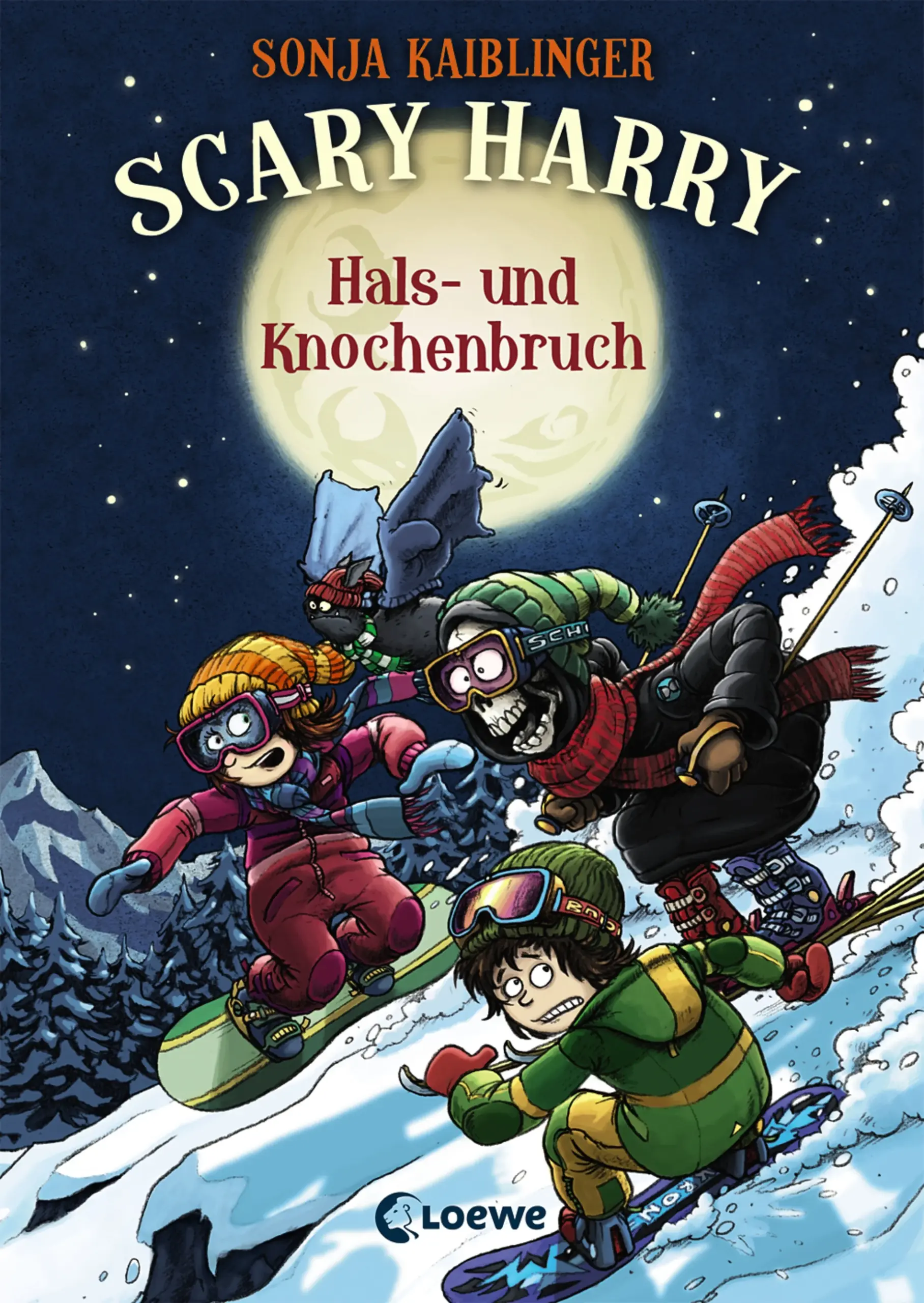Die Befreiung von Ottos Eltern gestaltet sich schwieriger als gedacht. Trotz der Hilfe seines besten Kumpels, Sensenmann Harry, landet das Test-Teleportationsobjekt Vincent immerzu in der schäbigen Jenseitskneipe Zur Qualle statt in Qualcatraz. Zur Ablenkung organisiert Tante Sharon einen Skiurlaub für die ganze Bande. Aber dort angekommen, muss Harry so manch halsbrecherisches Pistenmanöver vollführen, denn irgendwer scheint ihn in den Urlaub verfolgt zu haben ... Ob das alles mit dem seltsamen Dr. Seymour zu tun hat, der Scary Harry Aufzeichnungen über ein Mittel für ewiges Leben anvertraut hatte? Der sechste Band der kultigen Kinderbuch-Reihe um den Jungen Otto, seine Freundin Emily und Sensenmann Harold – ein spannendes, lustiges und Geist-reiches Abenteuer mit witzigen Bildern für kleine und große Leser ab 10 Jahren.