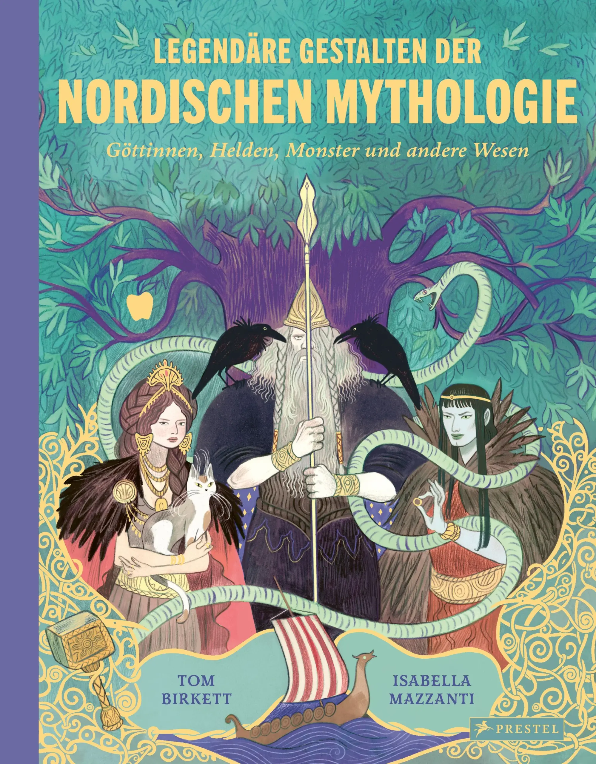 Who's who der nordischen MythologieDas Buch enthält 31 Porträts – von Göttern und Göttinnen bis hin zu Riesen, Elfen, Monstern und anderen mythischen Wesen. Jedes Profil stellt die Figur einschließlich ihrer wichtigsten Eigenschaften und einer neuen Erzählung ihrer Geschichte zusammen mit zusätzlichen Fakten und Details vor. Zu den Figuren gehören zum Beispiel bekannte Gottheiten wie Thor oder weniger bekannte Figuren wie die Riesinnen-Schwestern Gjalp und Greip.Mit diesem Buch können sich die Leserinnen und Leser auf eine abenteuerliche Zeitreise in ein Reich aus Eis und Feuer, Magie und Unfug begeben. Sie treffen auf eine Reihe von Figuren aus der nordischen Mythologie und werden in deren epische Taten und Schicksale hineingezogen.Isabella Mazzantis stimmungsvolle Illustrationen bringen die fantastischen Eigenschaften und Kräfte der mythischen Figuren perfekt zum Ausdruck.Wunderschön ausgestattet mit Goldfolienprägung.Ausstattung: mit Goldfolienprägung