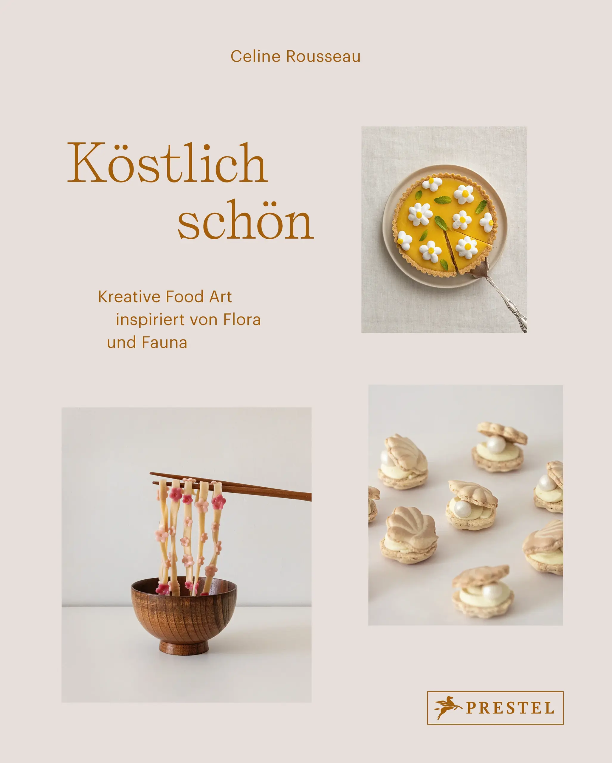 Kreative und originelle Ideen zum Kochen und Backen, inspiriert von der NaturIn diesem Kochbuch präsentiert die Instagrammerin Celine Rousseau (@celineyrs) die Rezepte zu ihrer beliebten Food Art, bei der sich originelle Ideen mit köstlichen Geschmack vereinen. Inspiriert von Blumen, Früchten, Muscheln, Fischen, Blättern und Pilzen entstehen aus einfachen Zutaten kunstvolle Kreationen wie etwa Kirschblüten-Soba-Nudeln, Minikuchen mit Apfelrosen oder Schokoladenkekse in Pilzform. Gewöhnliche Gerichte wie Pizza, Salat, Kuchen oder Kekse werden durch clevere Kniffe zu verspielten und einzigartigen Kunstwerken, die unglaublich lecker sind. 60 süße und herzhafte Rezepte präsentieren Klassiker der französischen, italienischen, koreanischen und japanischen Küche mit einem ganz neuen Twist. Mit den Schritt-für-Schritt-Anleitungen können die Leserinnen und Leser die kleinen essbaren Kostbarkeiten selbst zubereiten und etwas ganz Besonderes auf die Teller ihrer Gäste zaubern.