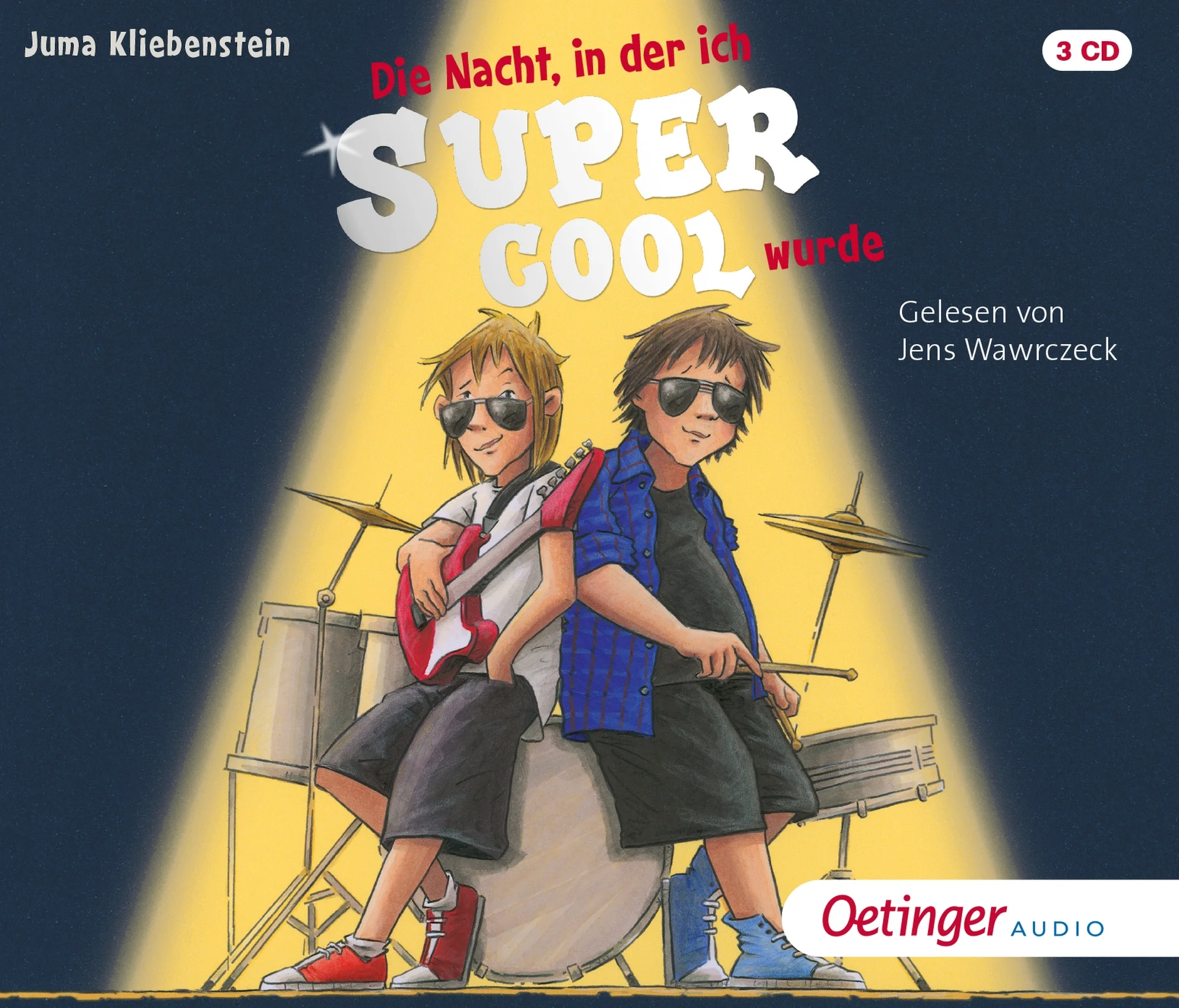 Wer hätte gedacht, dass Martin und Karli, die früheren Loser, nach ihren Erlebnissen im Feriencamp noch cooler werden können? Jetzt wollen sie auch noch eine richtige Rockband gründen. Doch das ist gar nicht so leicht. Um nicht zu sagen: teilweise ziemlich uncool. Denn zunächst Mal begleiten jede Menge Pleiten, Pannen und Peinlichkeiten den Weg ins Rockstar-Rampenlicht. Der zweite Teil der supercoolen Hörbuchreihe von Juma Kliebenstein. Gelesen von Jens Wawrzceck (Die drei ???).